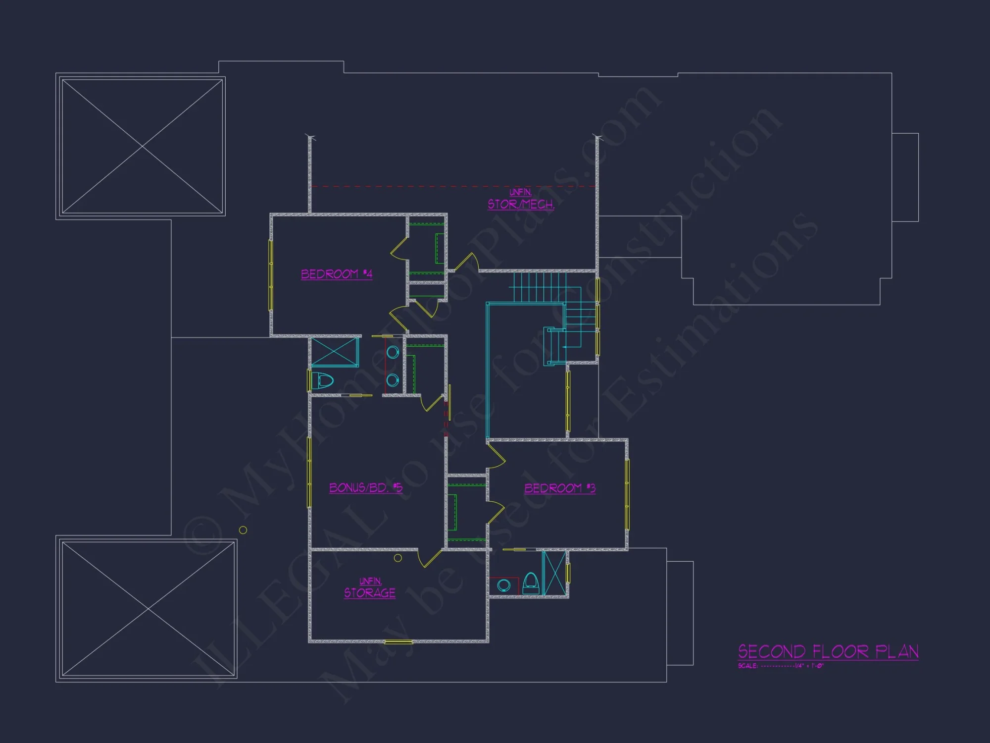 Modern Craftsman house Plan with 2-Story Blueprint Designs