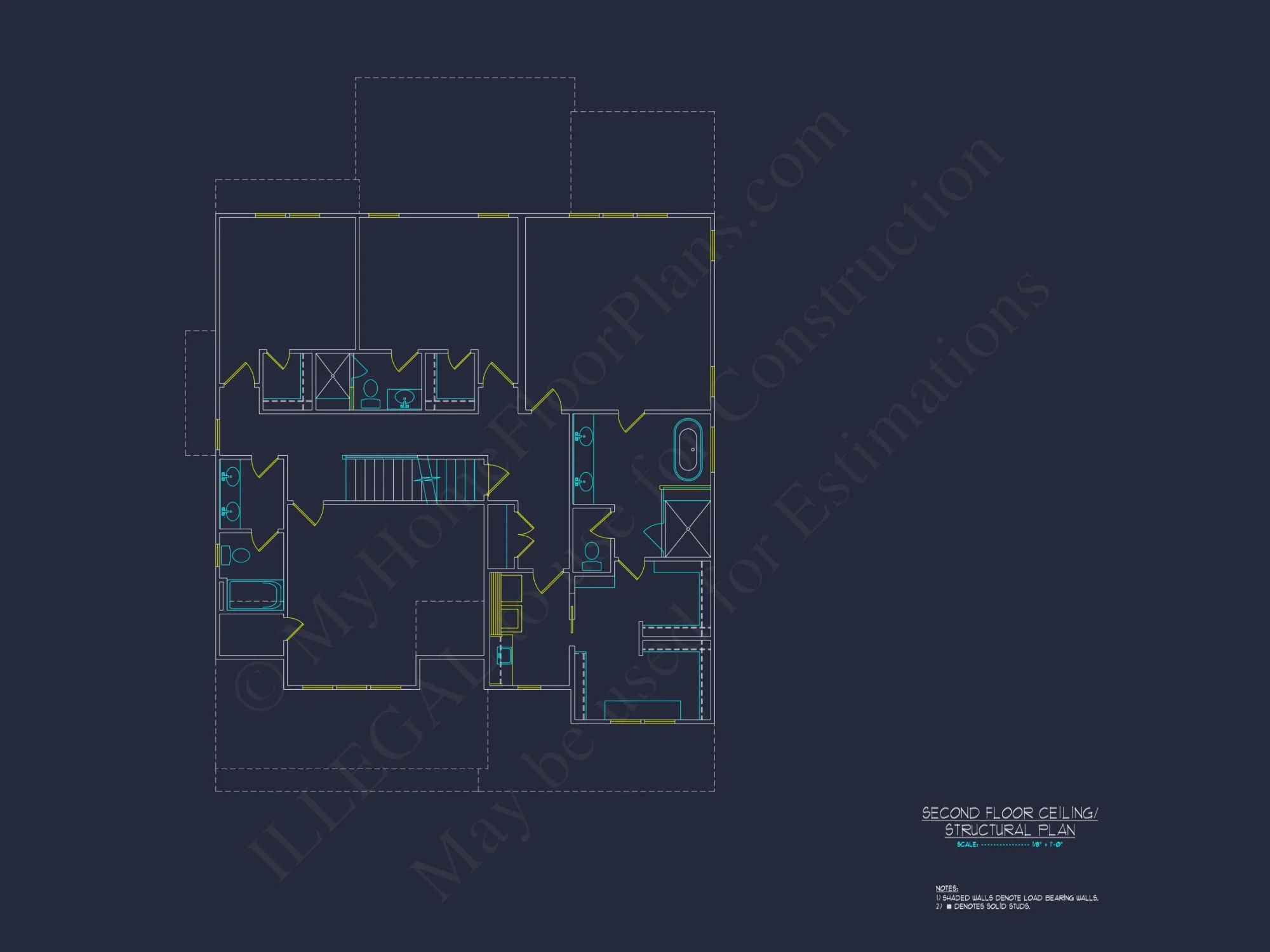 Modern Craftsman house Plan with Open Floor Plan & CAD Design