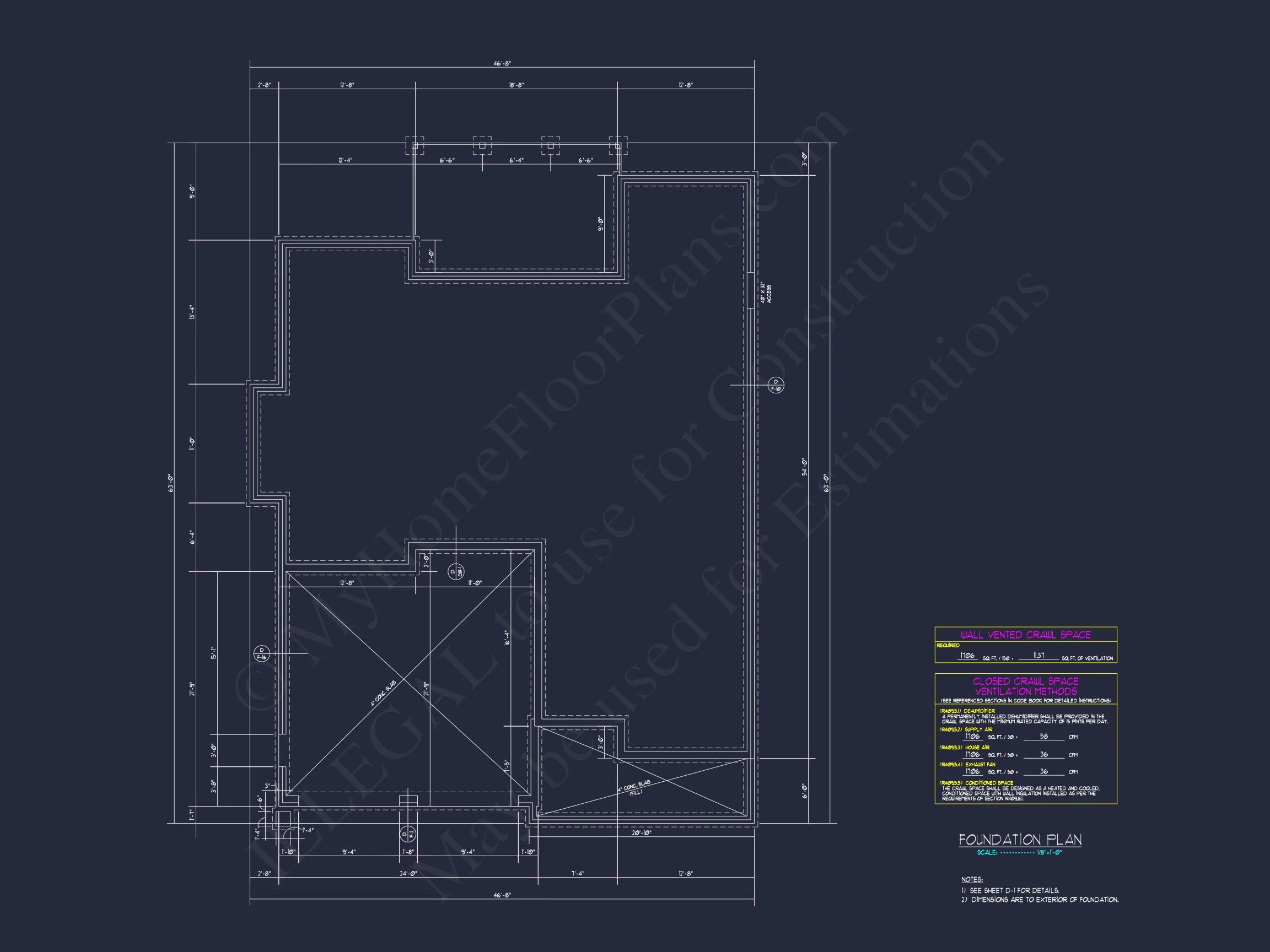 Modern Craftsman house Plan with Open Floor Plan & CAD Design