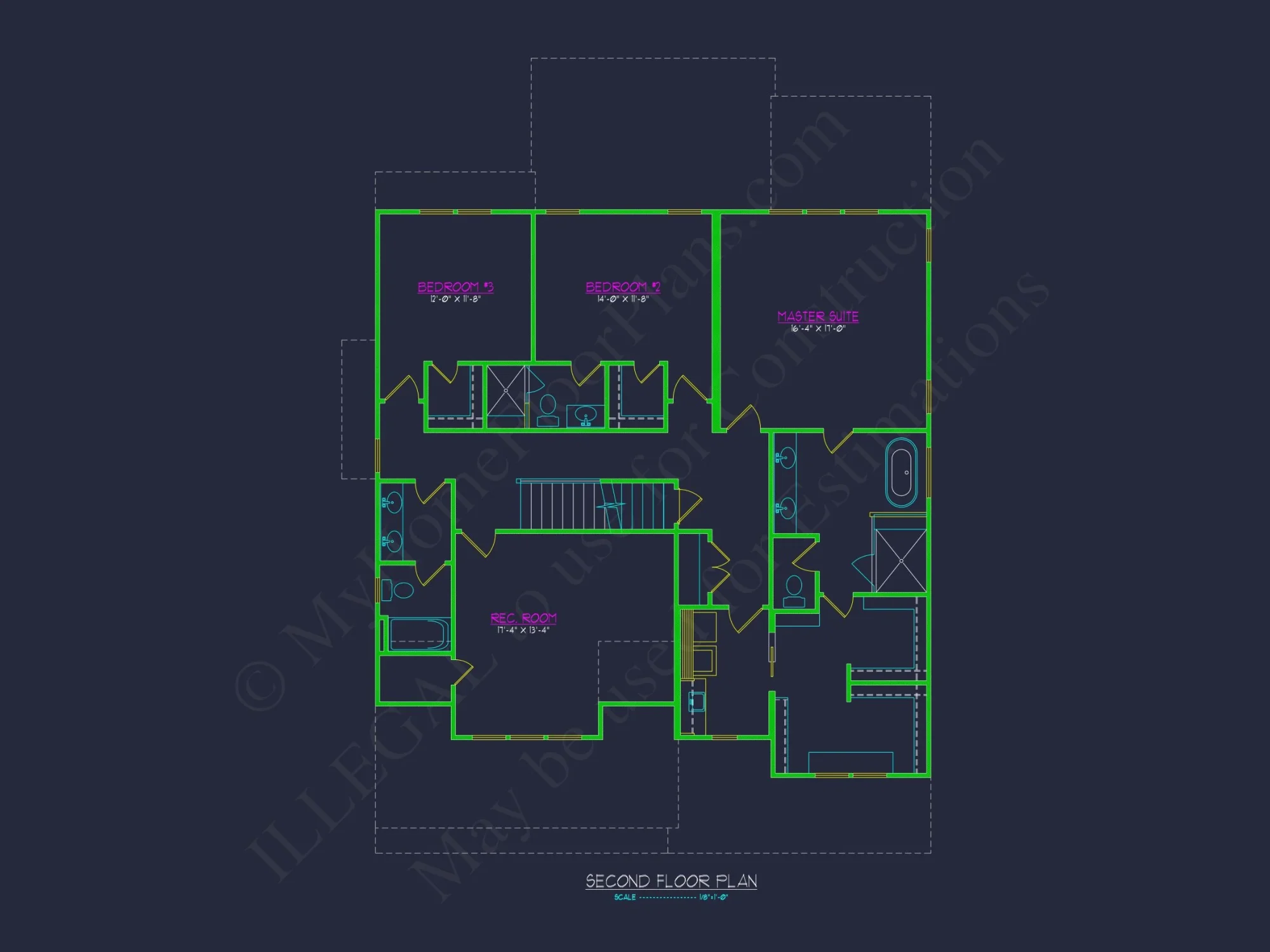 Modern Craftsman house Plan with Open Floor Plan & CAD Design