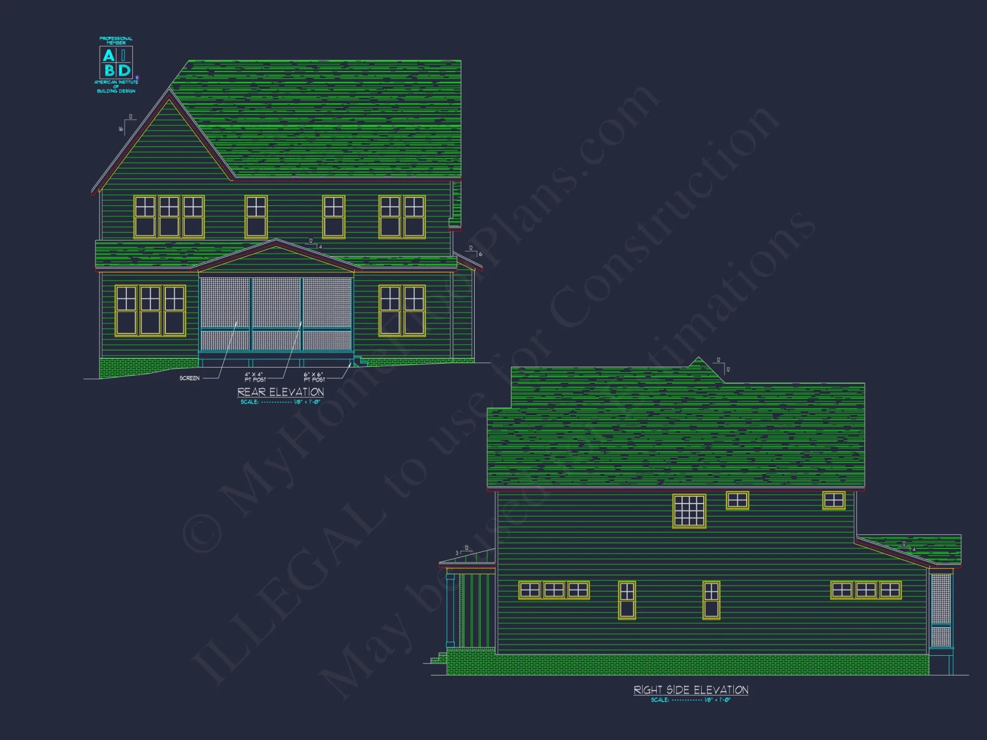 Modern Craftsman house Plan with Open Floor Plan & CAD Design