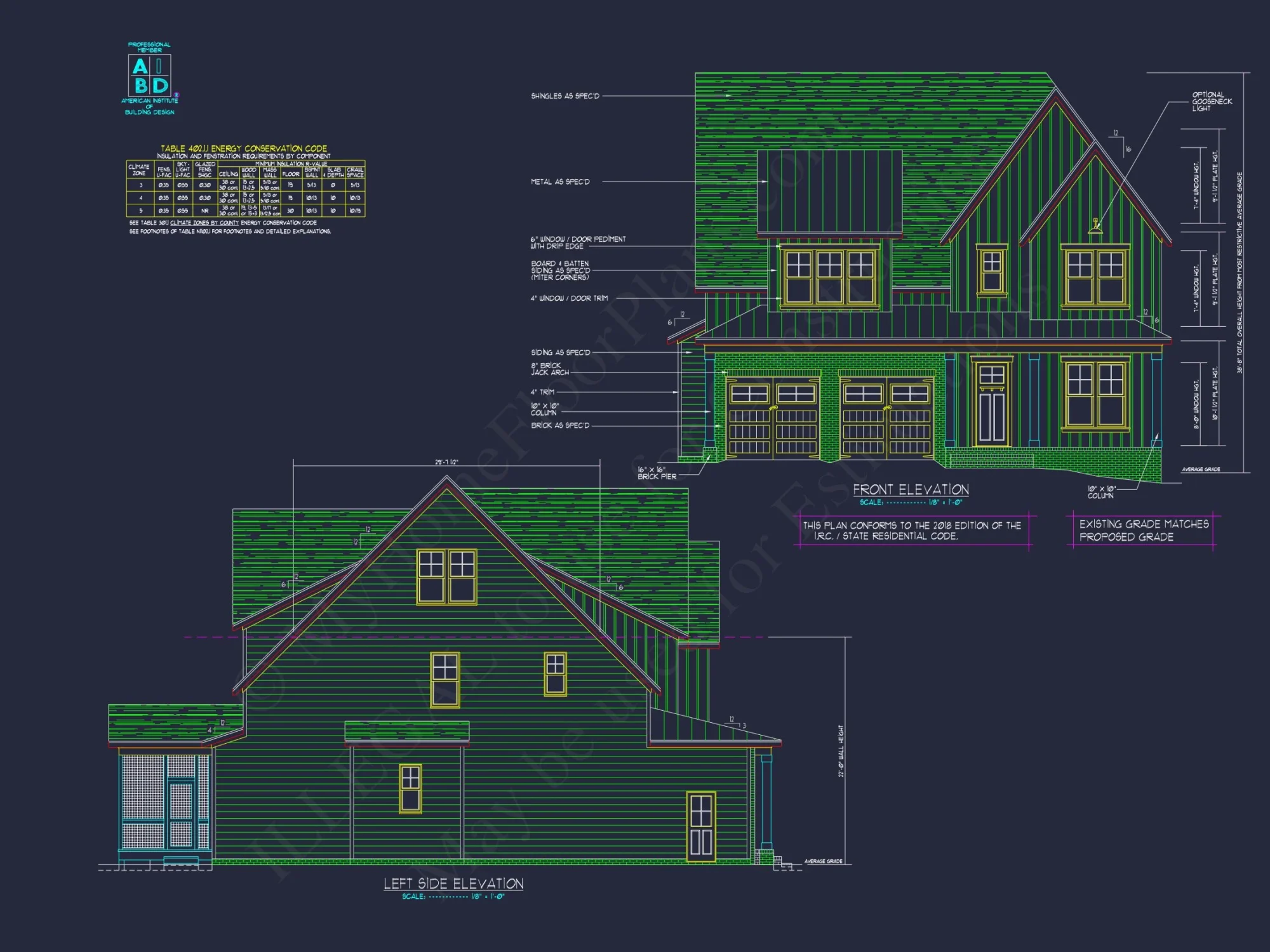 Modern Craftsman house Plan with Open Floor Plan & CAD Design