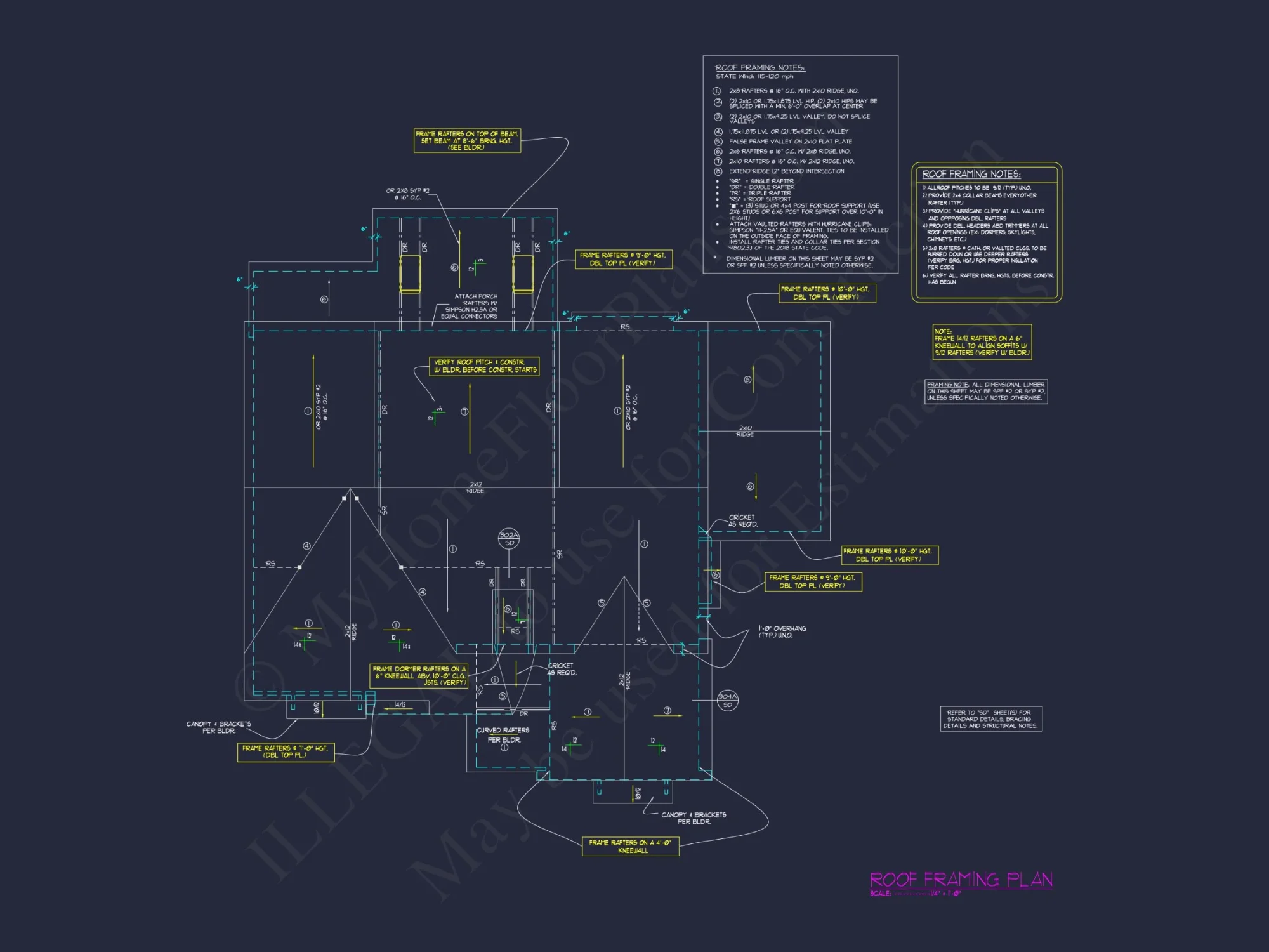 Beautiful house Plan with 4 Bedrooms, CAD Blueprints & Designs