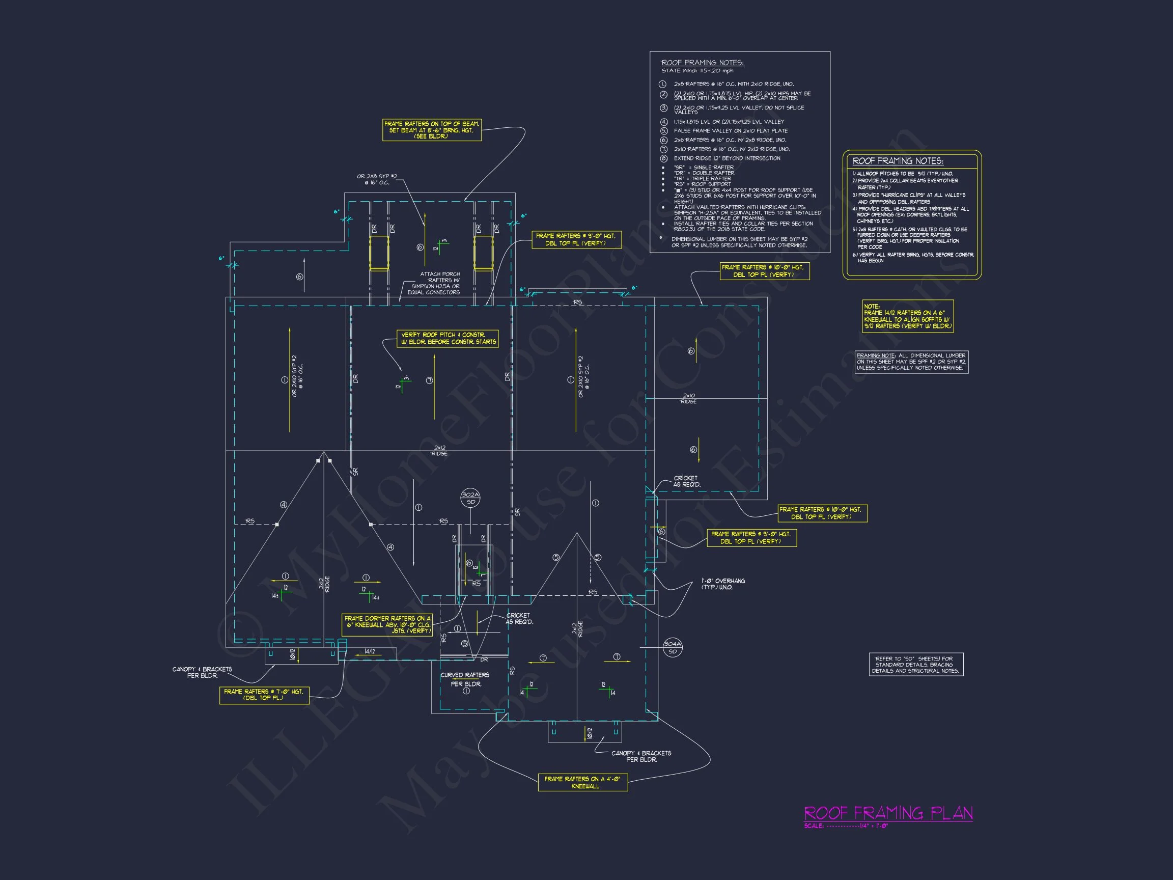 Beautiful house Plan with 4 Bedrooms, CAD Blueprints & Designs