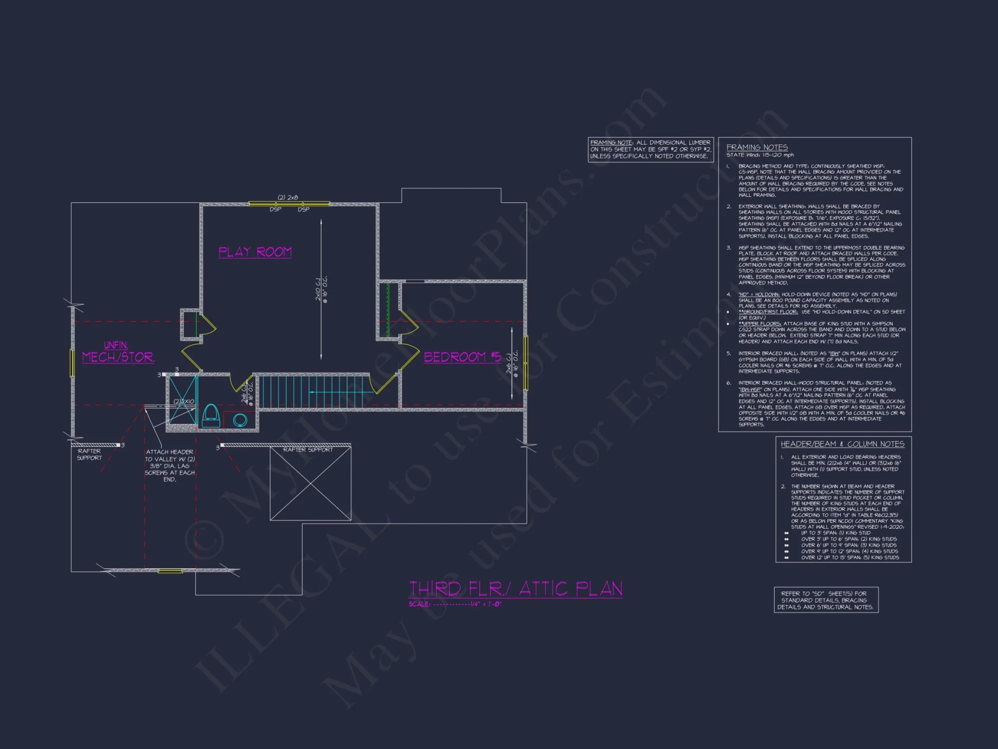 Beautiful house Plan with 4 Bedrooms, CAD Blueprints & Designs