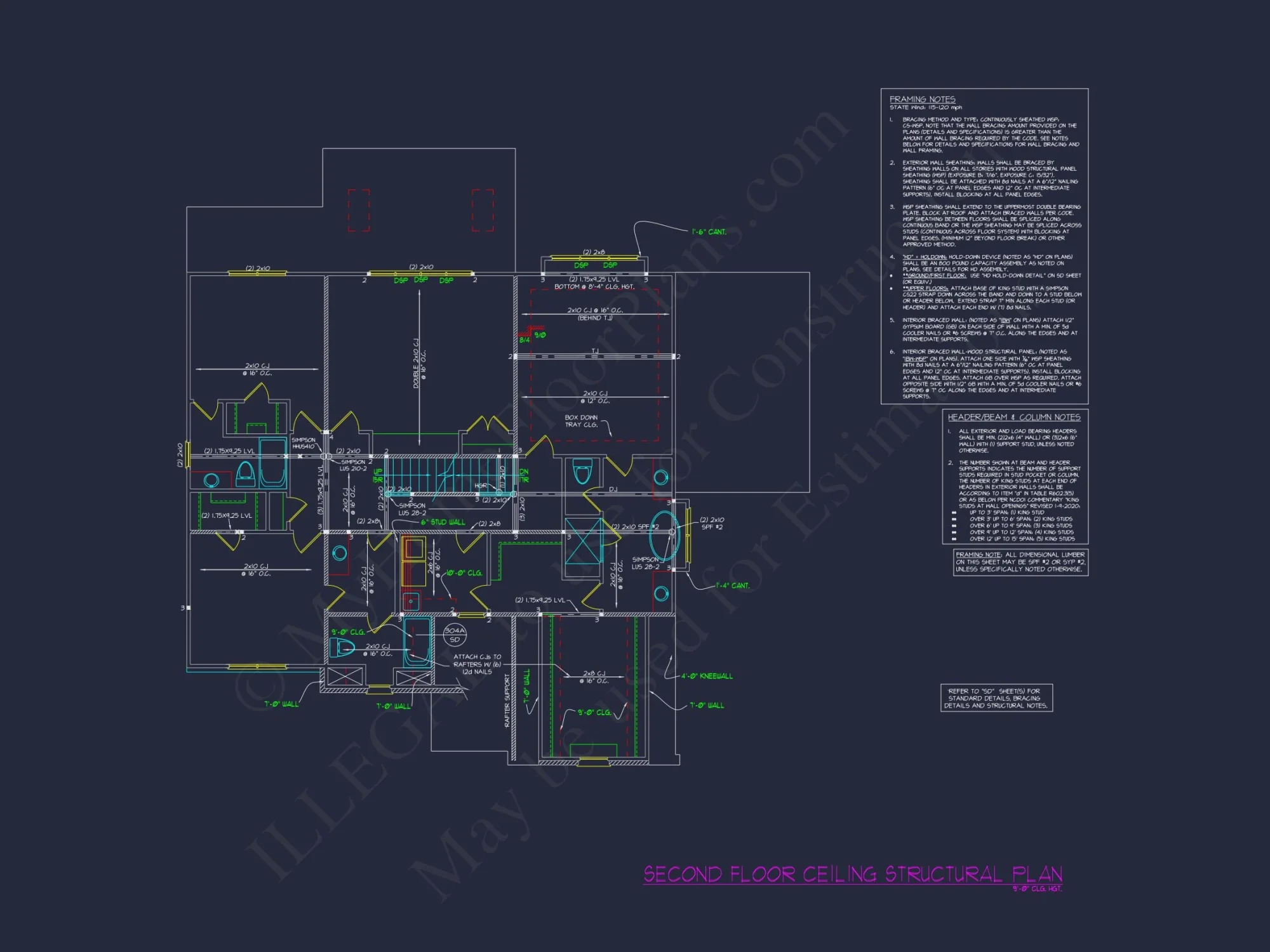 Beautiful house Plan with 4 Bedrooms, CAD Blueprints & Designs