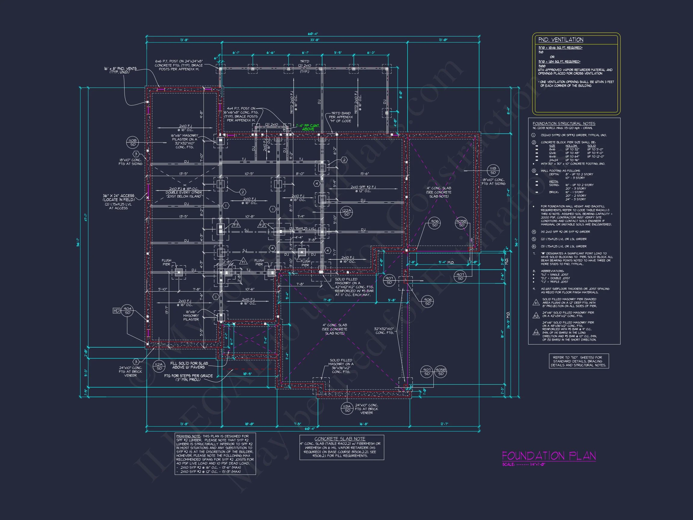 Beautiful house Plan with 4 Bedrooms, CAD Blueprints & Designs