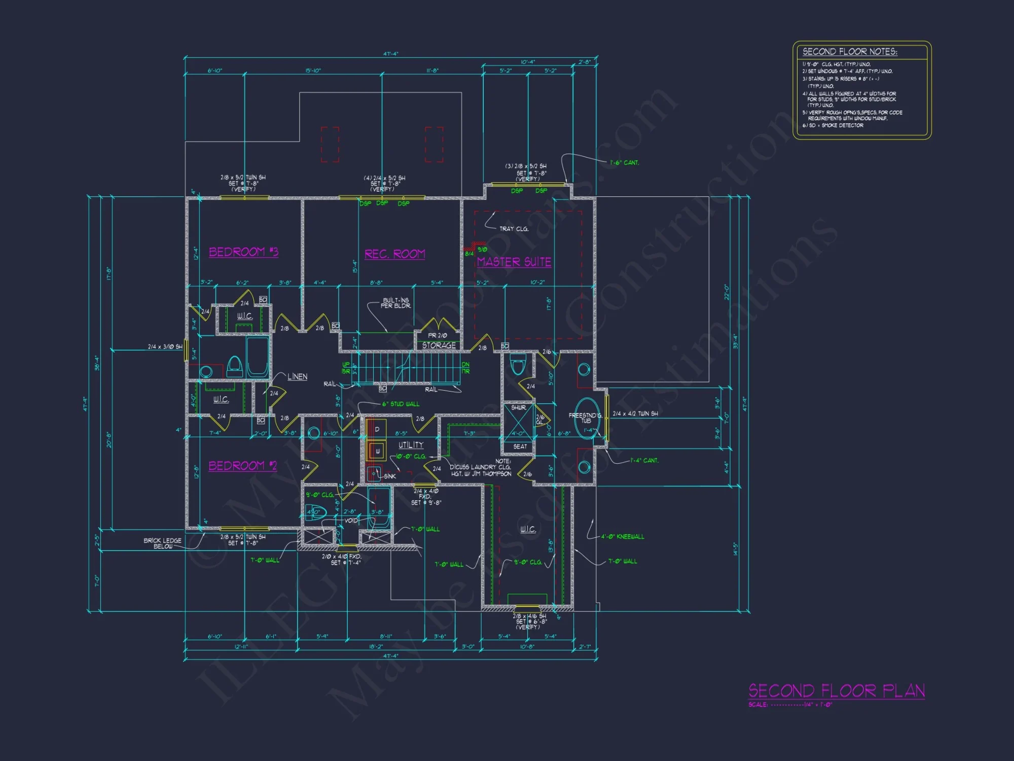 Beautiful house Plan with 4 Bedrooms, CAD Blueprints & Designs