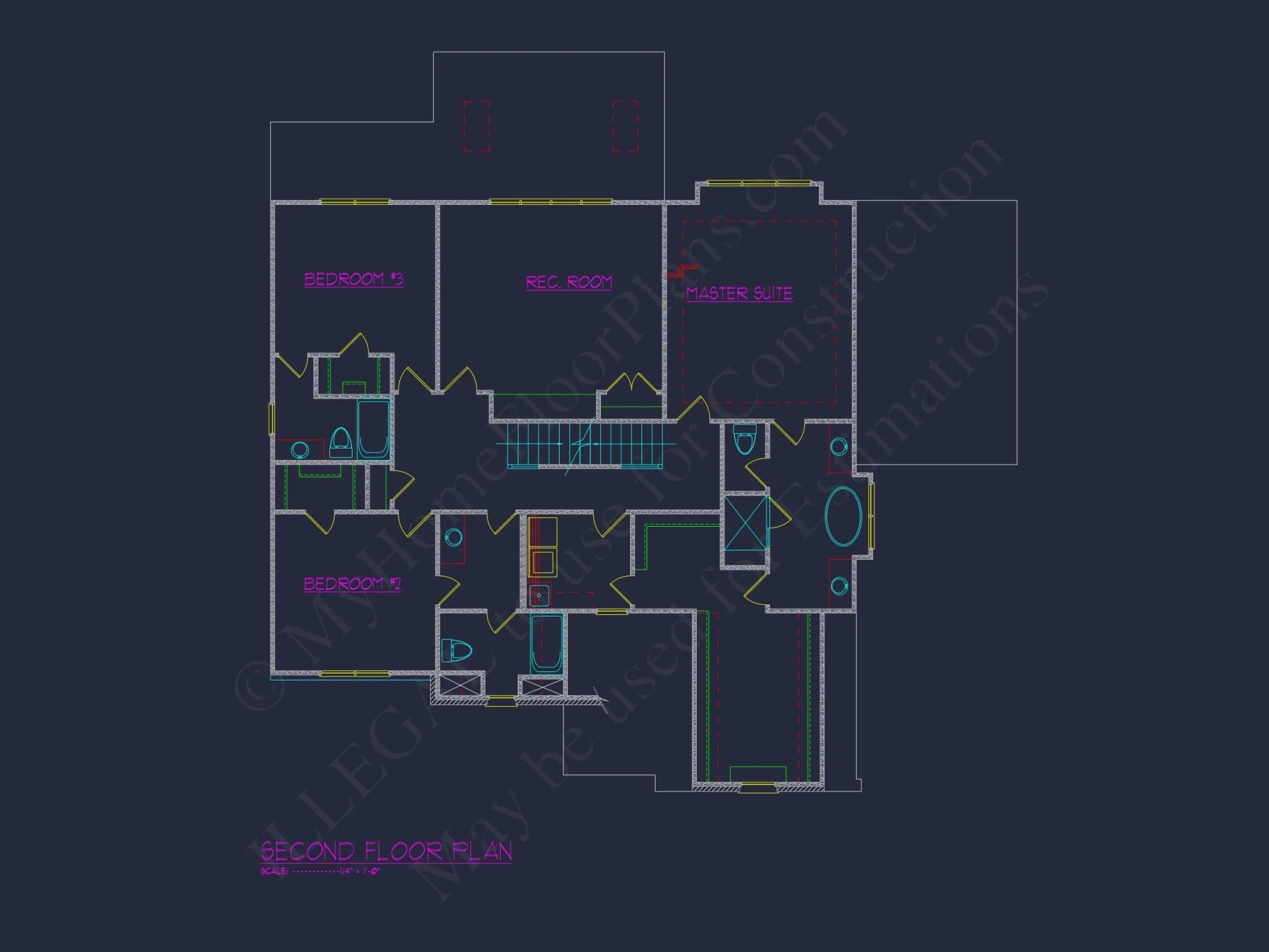Beautiful house Plan with 4 Bedrooms, CAD Blueprints & Designs