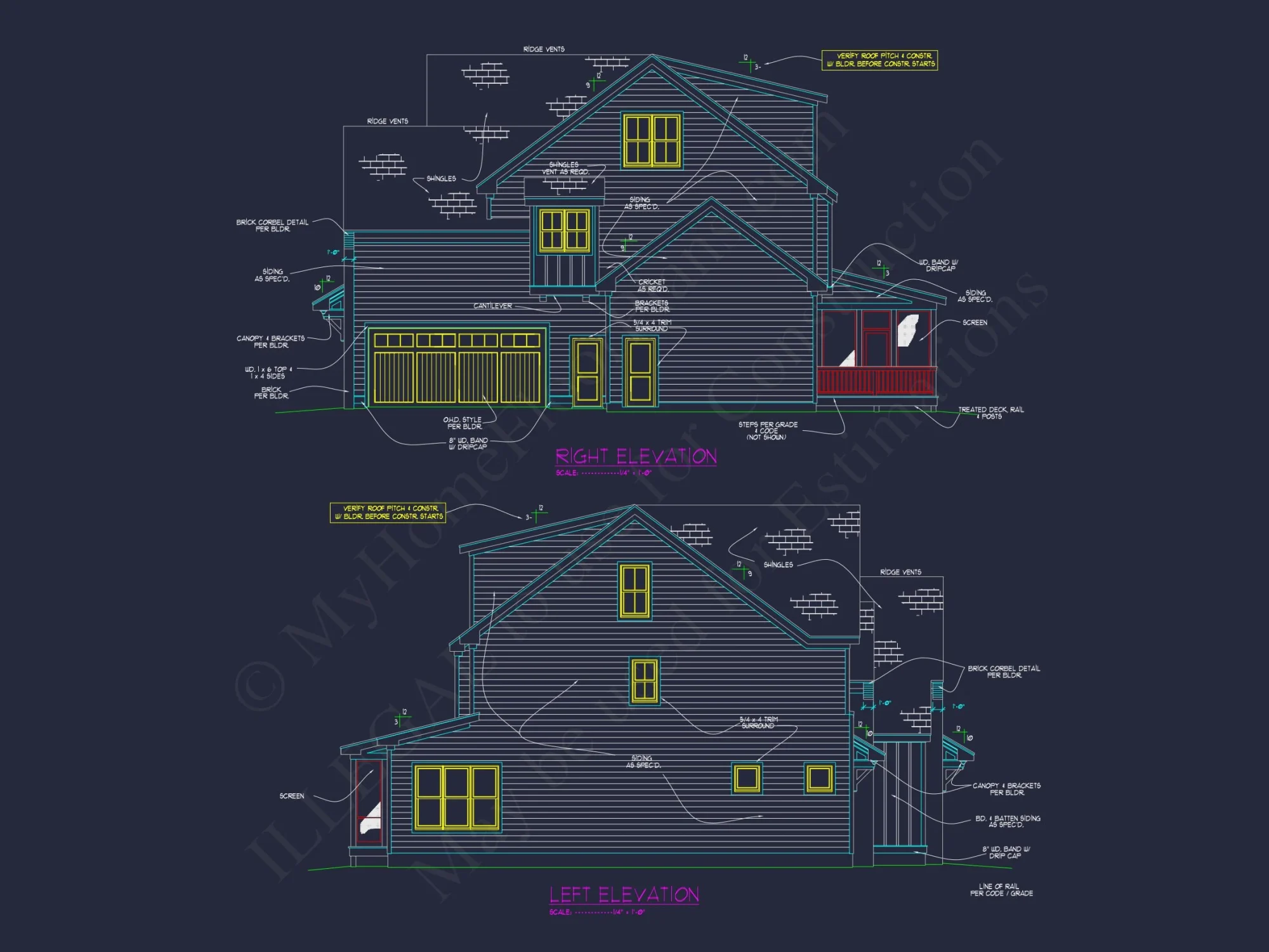 Beautiful house Plan with 4 Bedrooms, CAD Blueprints & Designs
