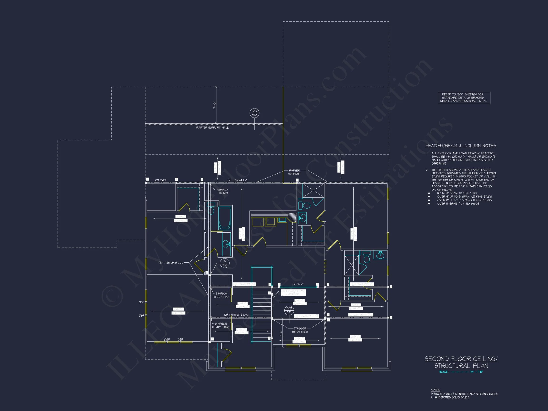 20-1205 HOUSE PLAN - Spacious Tudor-Inspired Floor Plan with 4 Bedrooms and 3 Garages 10 Spacious Tudor-Inspired Floor Plan with 4 Bedrooms and 3 Garages