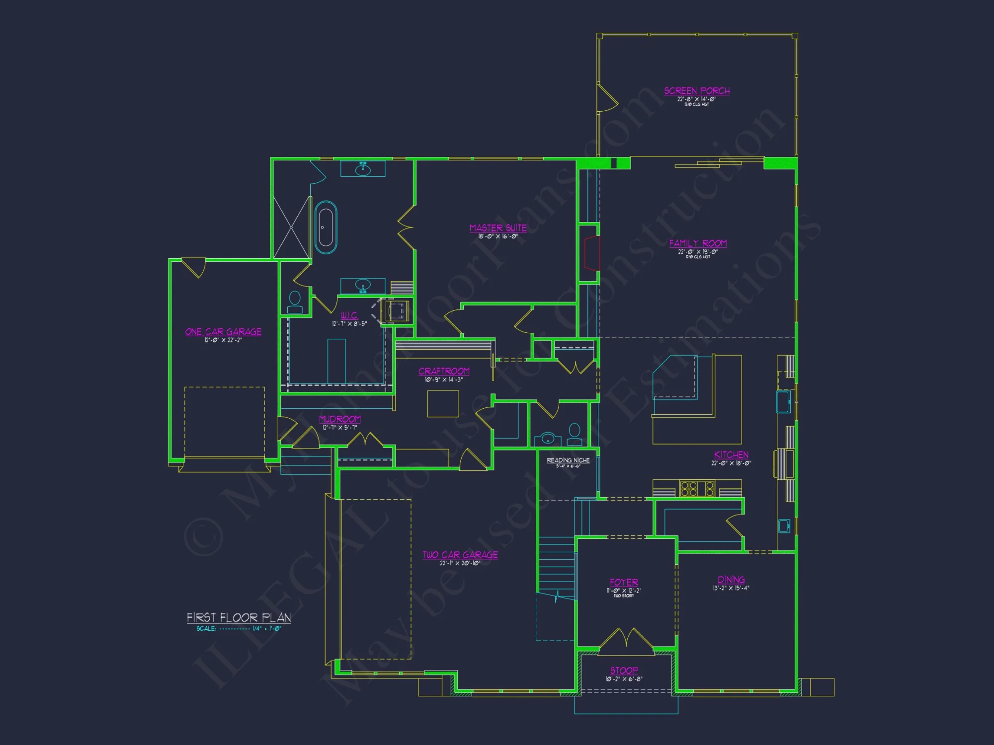 Spacious Tudor-Inspired Floor Plan with 4 Bedrooms and 3 Garages