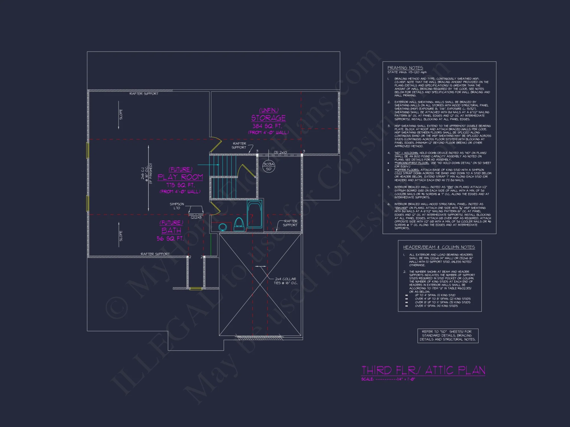 Farmhouse house Floor Plan with CAD Blueprint Designs