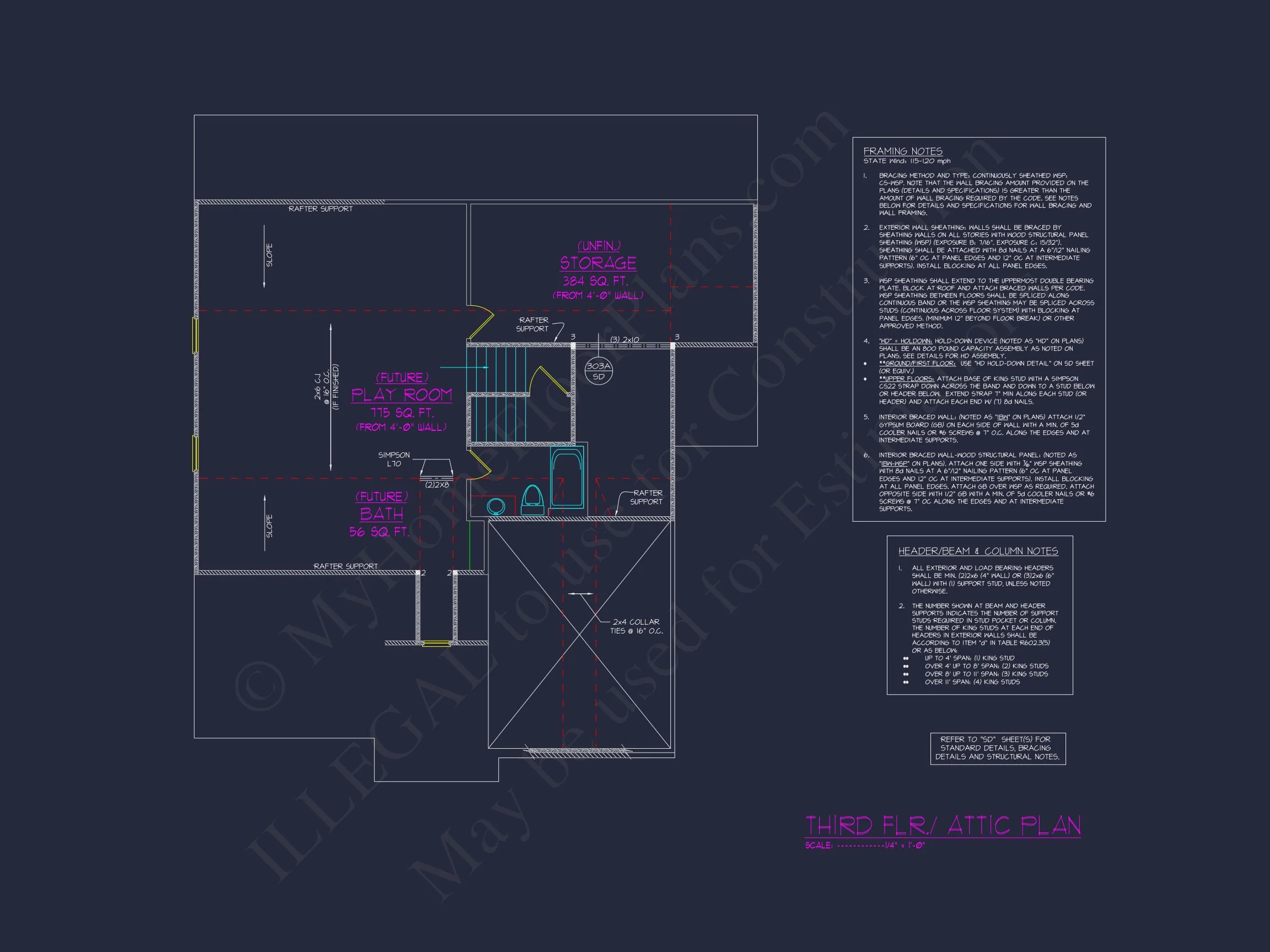 Farmhouse house Floor Plan with CAD Blueprint Designs