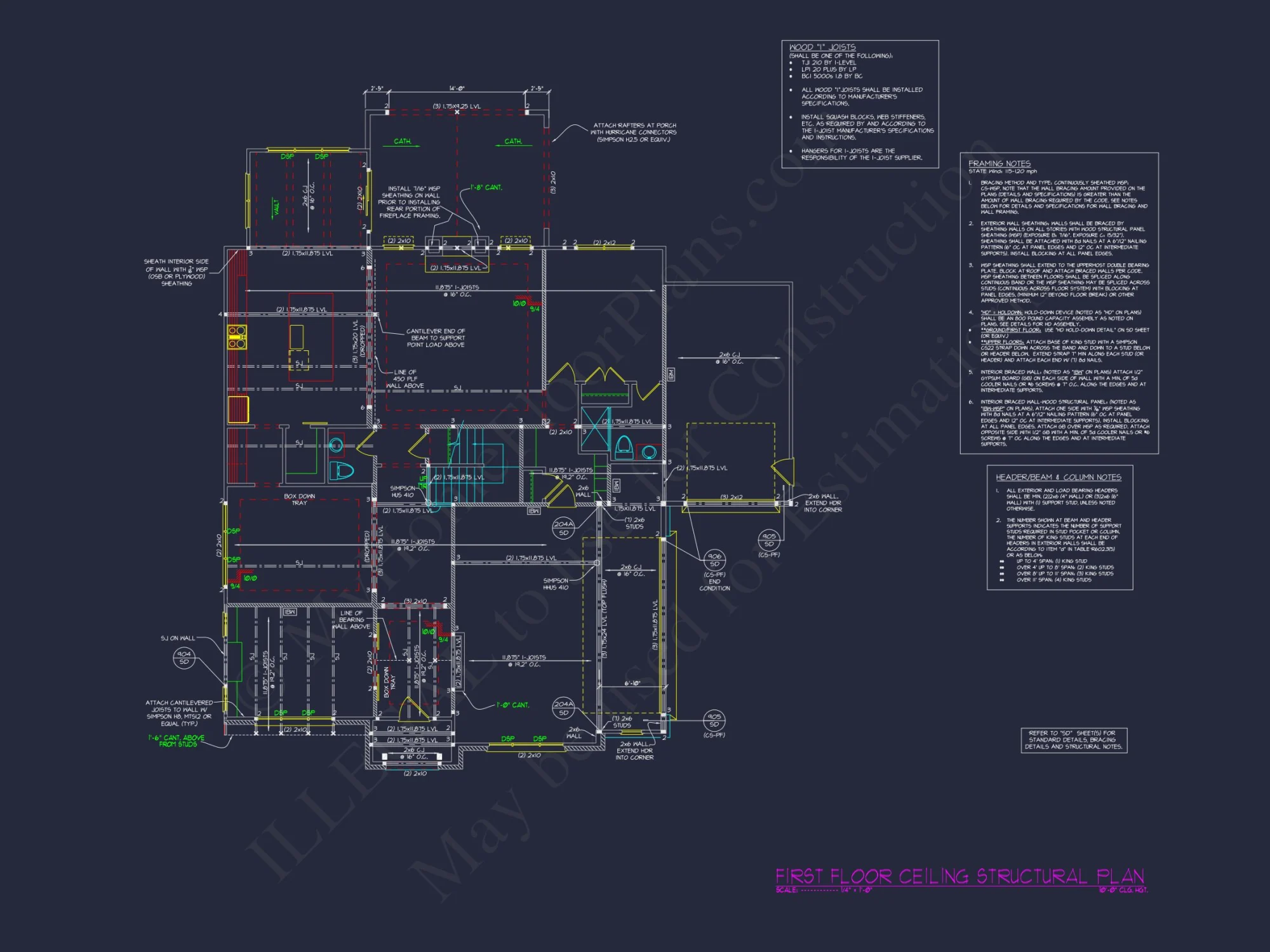 Farmhouse house Floor Plan with CAD Blueprint Designs
