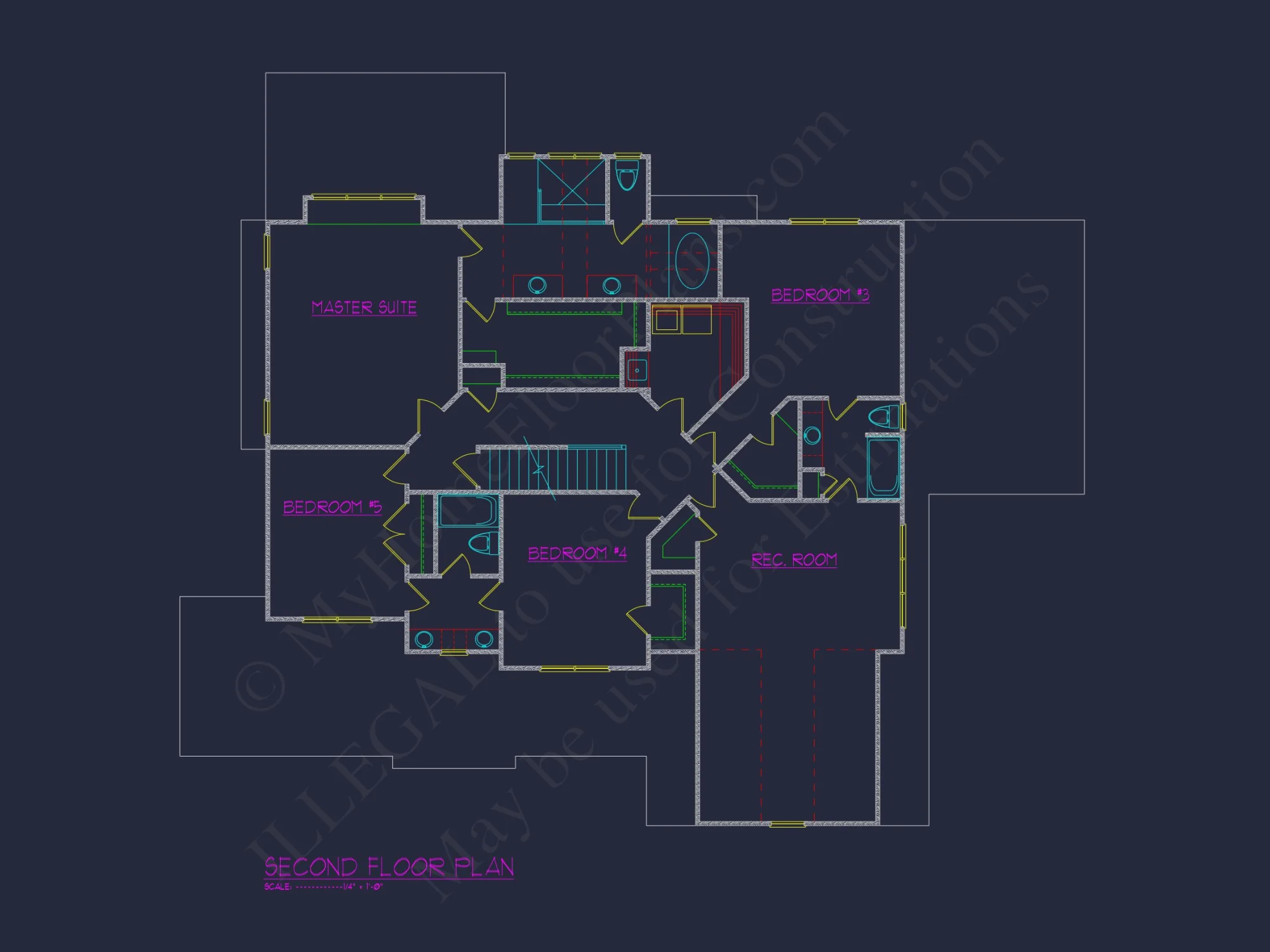 Elegant house Plan with Blueprint CAD Architecture Designs