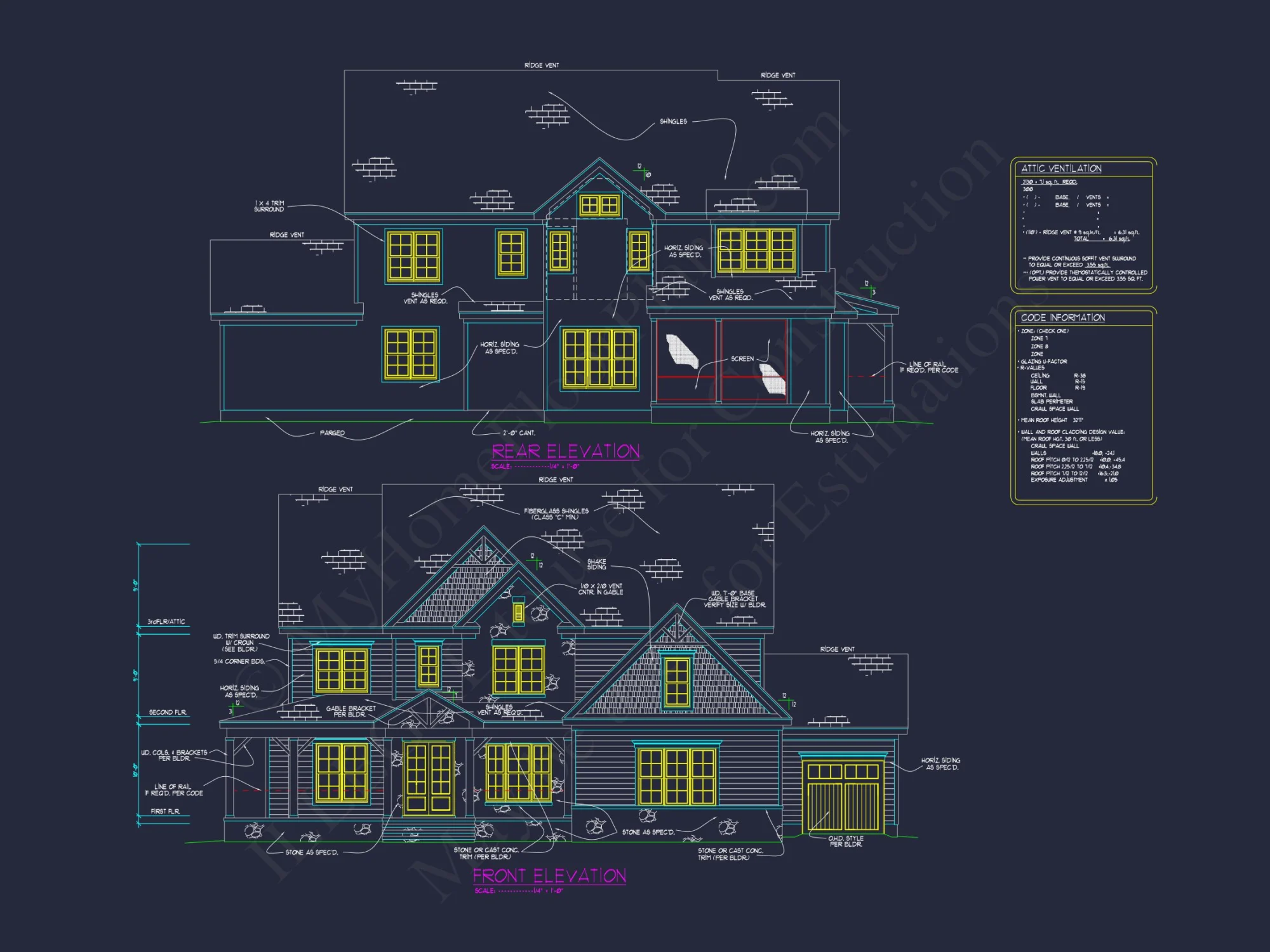 Elegant house Plan with Blueprint CAD Architecture Designs