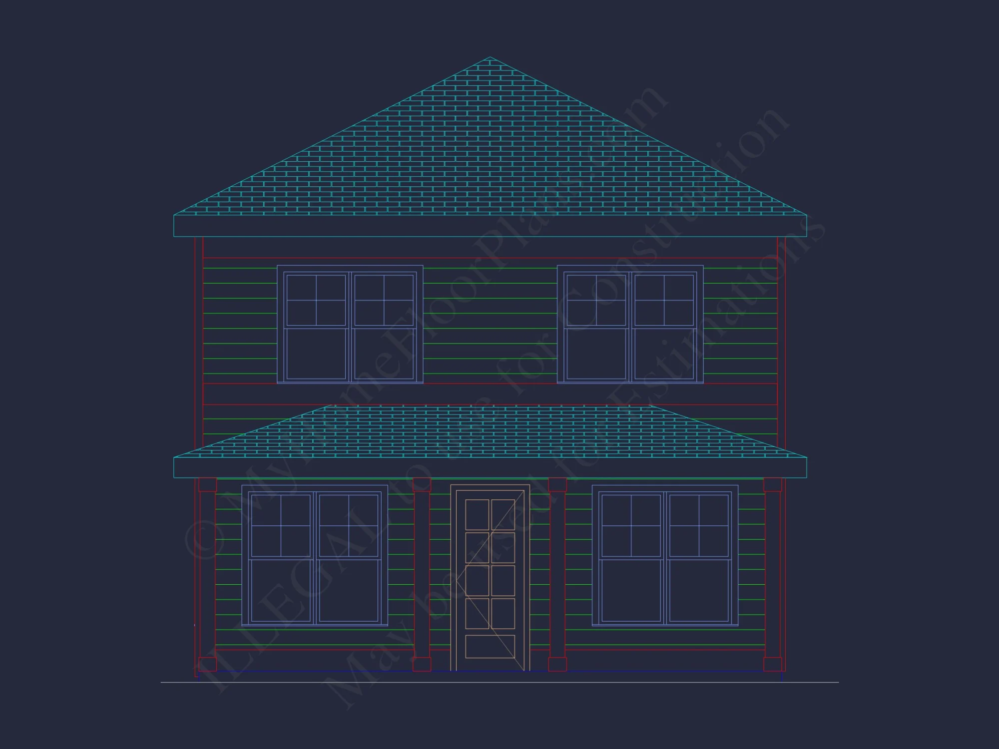 Charming house Plan with 5 Bedrooms and Modern Floor Designs