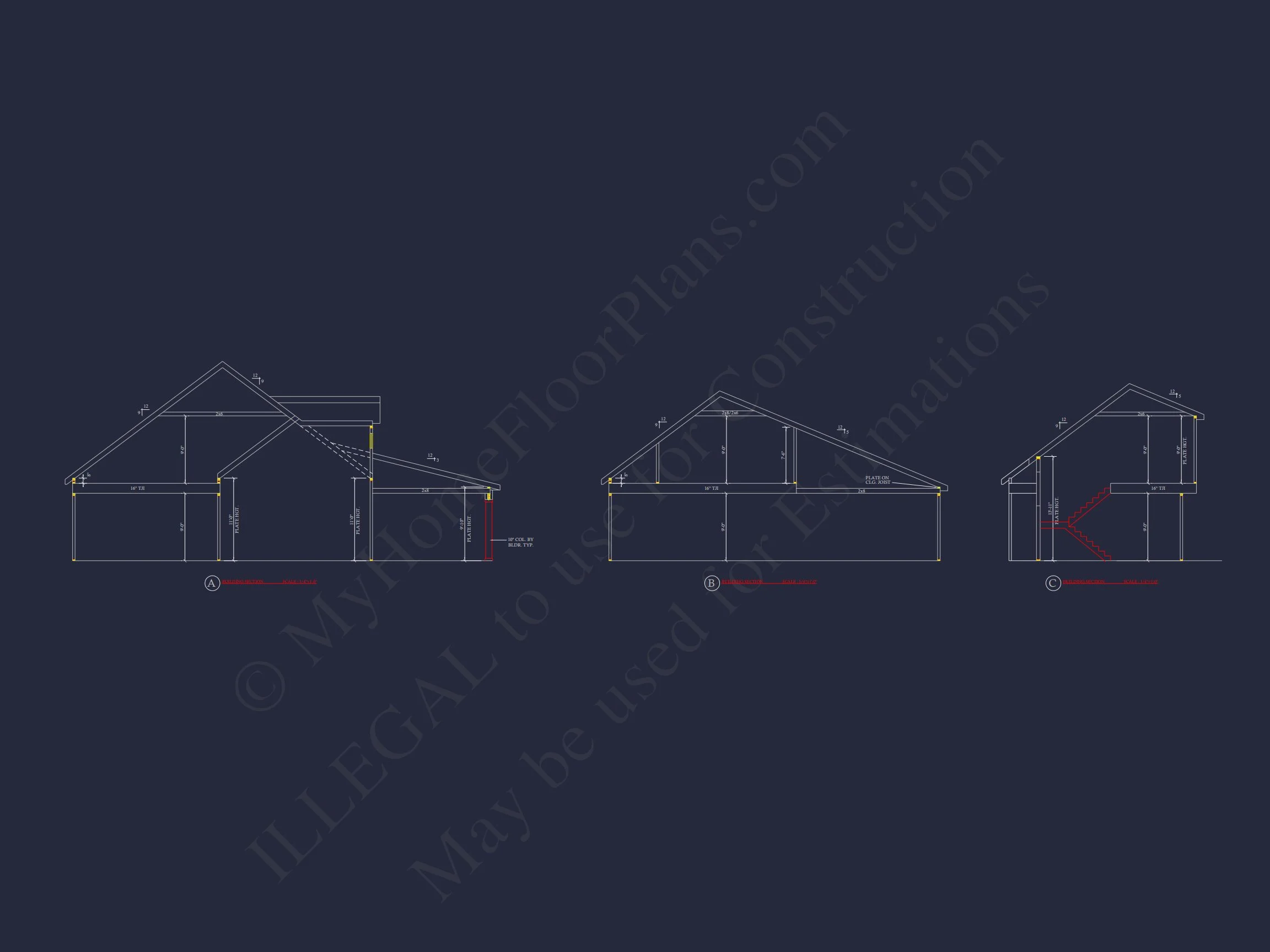 20-1001 HOUSE PLAN - Stunning House Plan with 2 Floors, CAD Blueprint & Designs 8 Stunning house Plan with 2 Floors, CAD Blueprint & Designs