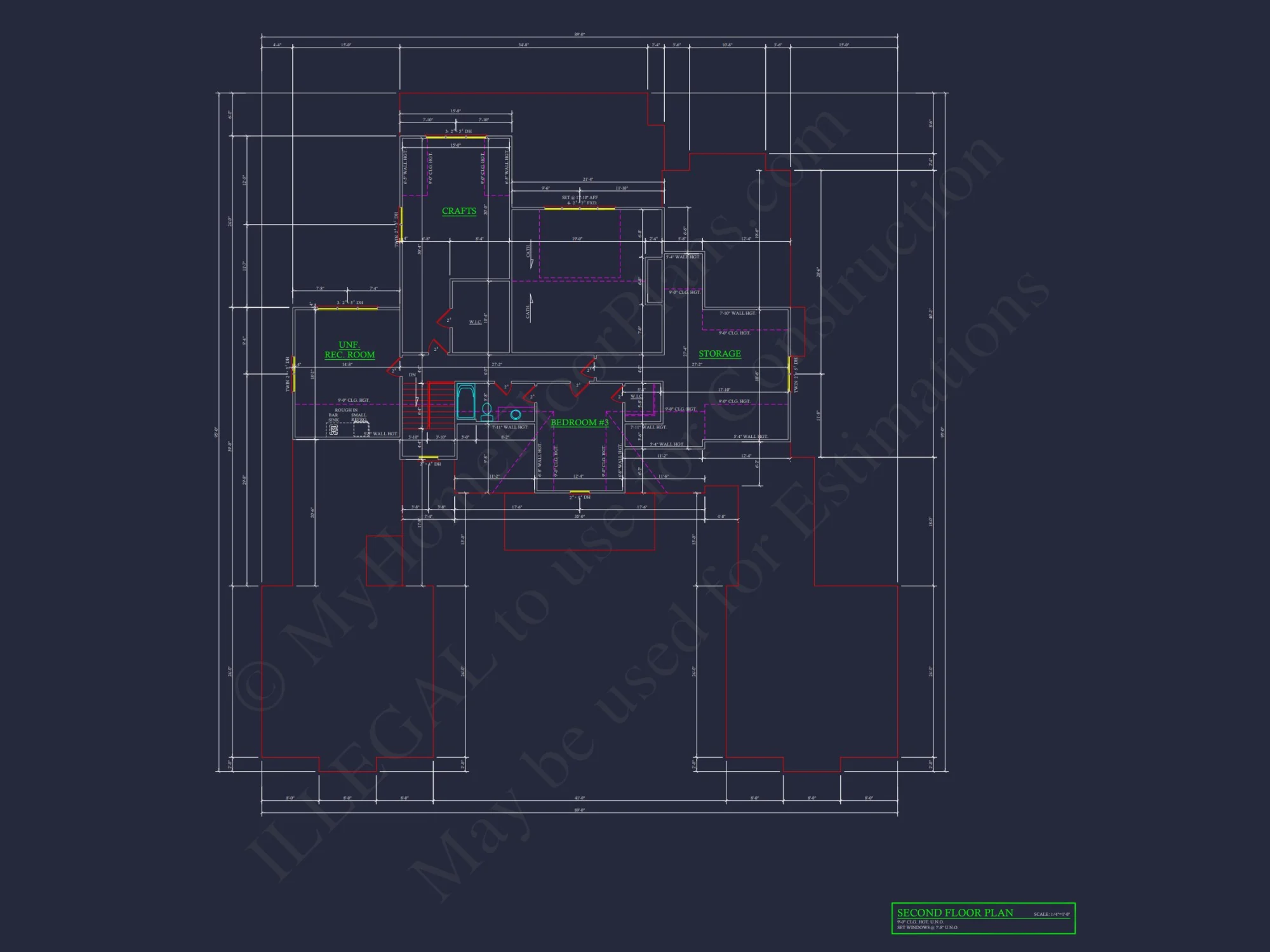 Stunning house Plan with 2 Floors, CAD Blueprint & Designs