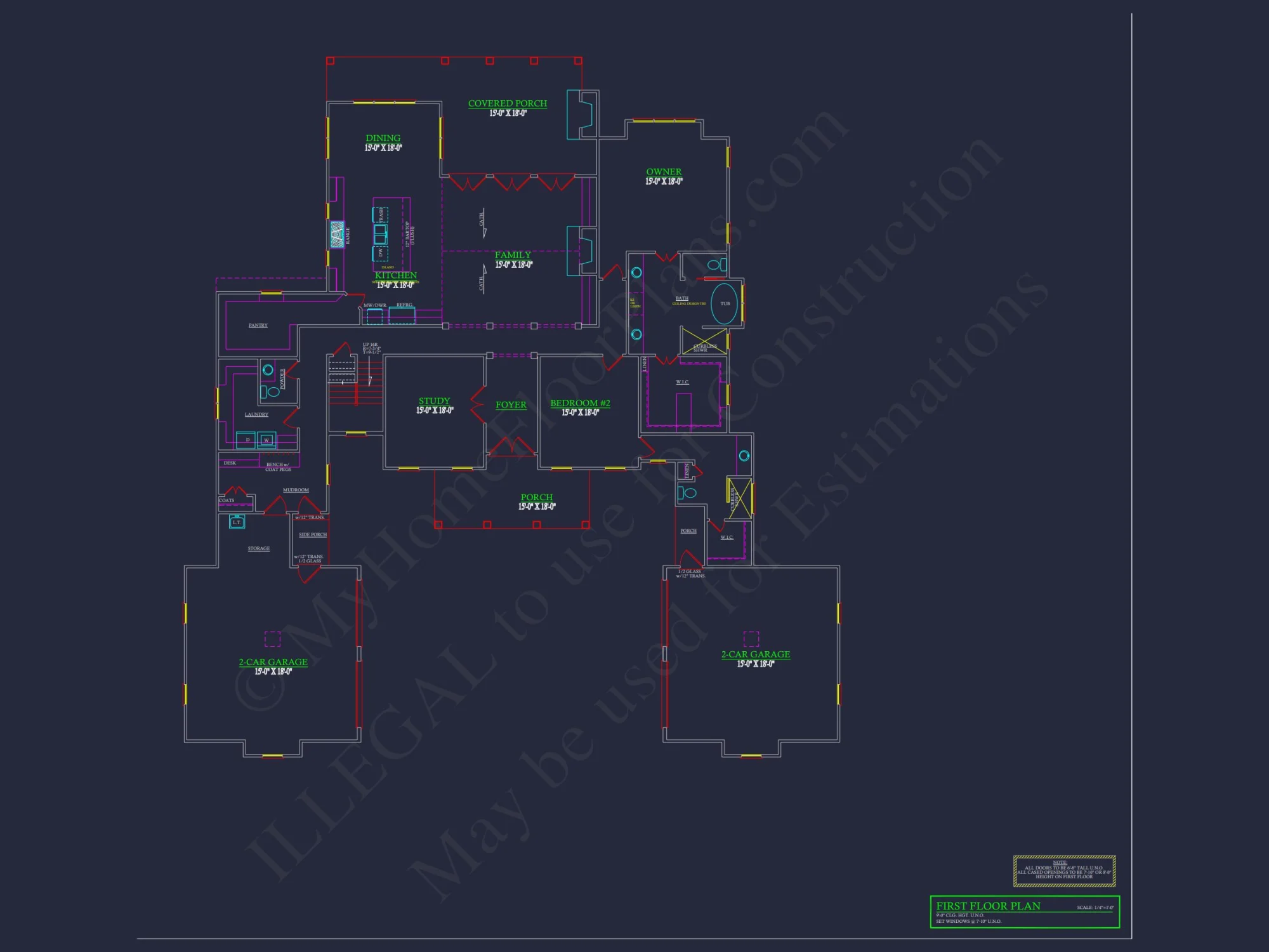 Stunning house Plan with 2 Floors, CAD Blueprint & Designs