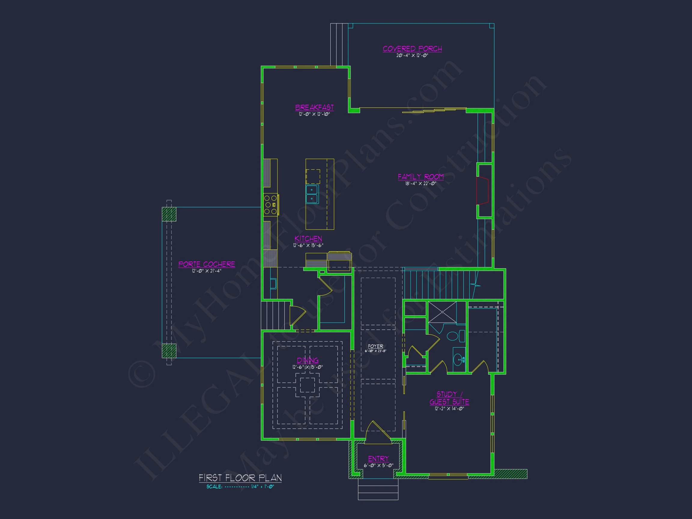 Stunning Modern Craftsman house Plan with CAD Designs