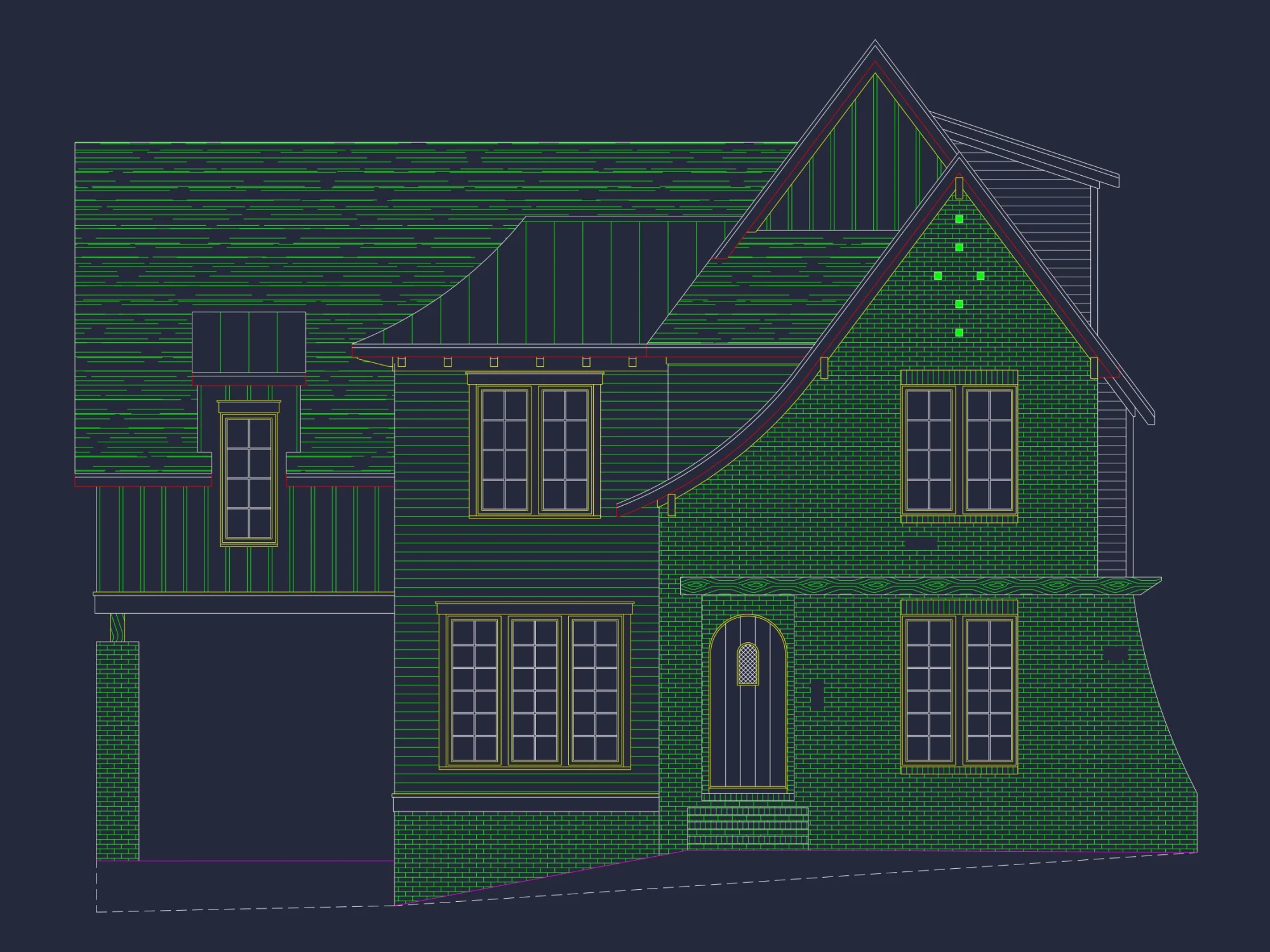 Stunning Modern Craftsman house Plan with CAD Designs