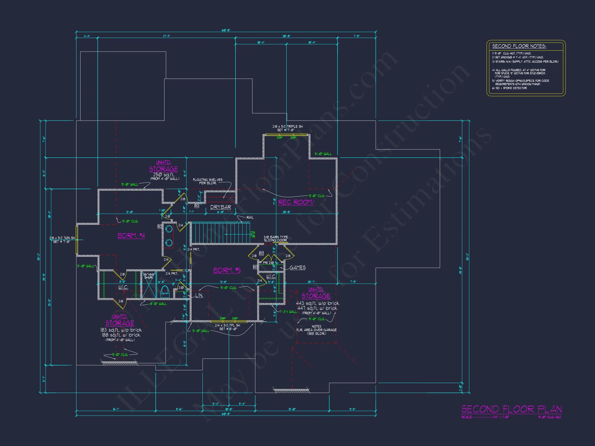 19-2468A HOUSE PLAN - Spacious 5-Bedroom House with a Modern Craftsman Design 11 Spacious 5-Bedroom house with a Modern Craftsman Design