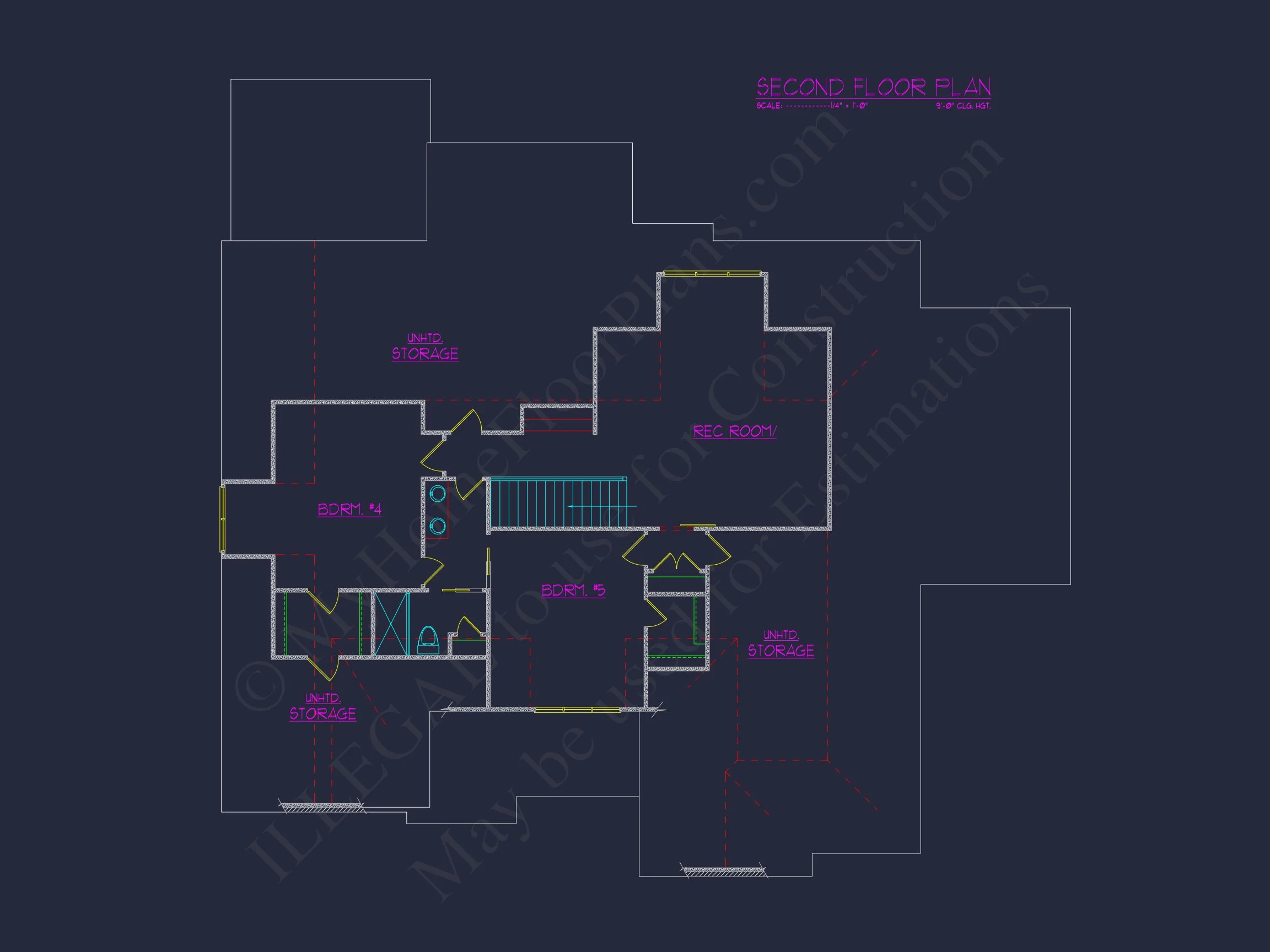19-2468A HOUSE PLAN - Spacious 5-Bedroom House with a Modern Craftsman Design 9 Spacious 5-Bedroom house with a Modern Craftsman Design