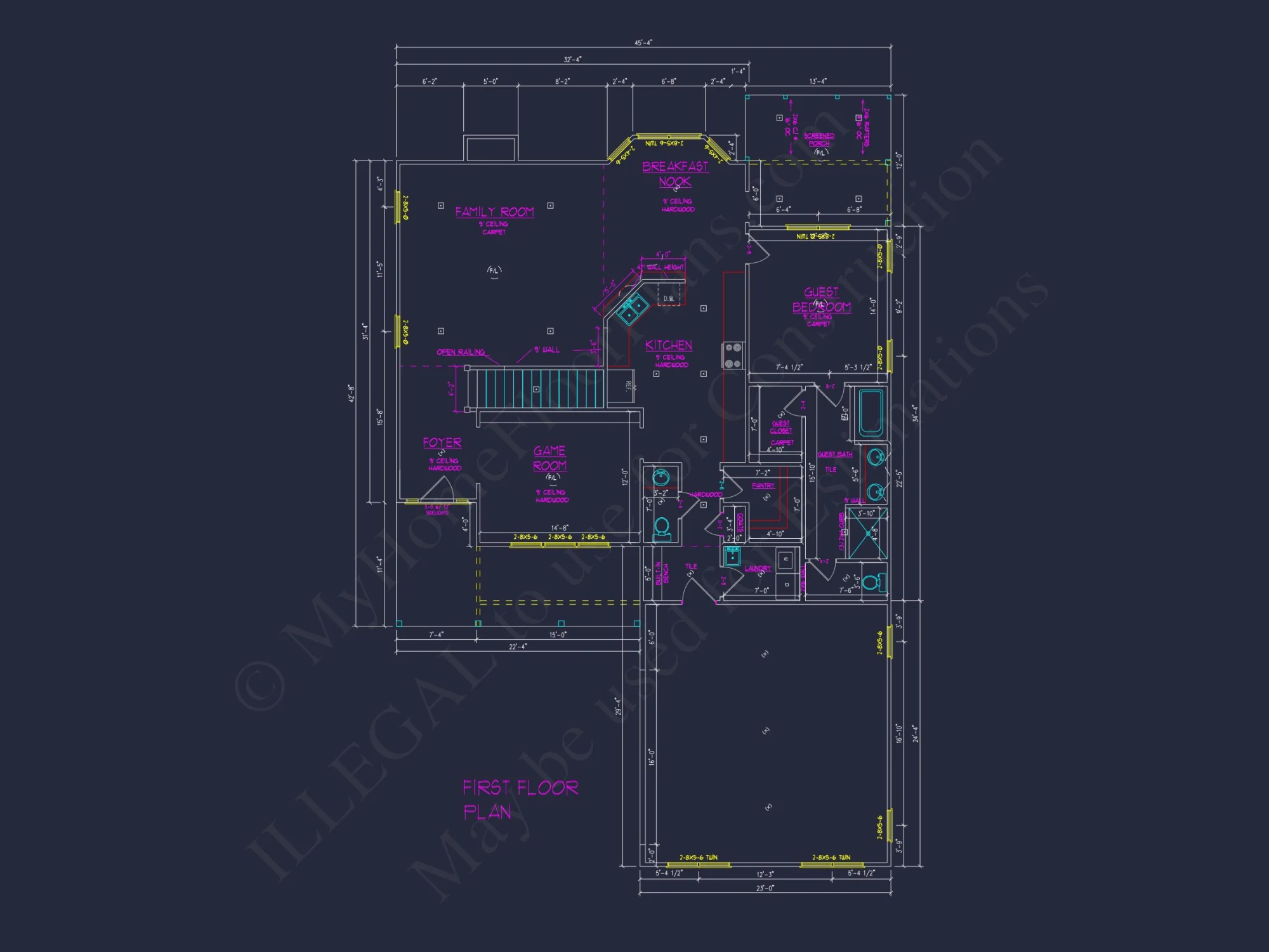 Stylish house Plan with 3 Floors and CAD-Ready Designs