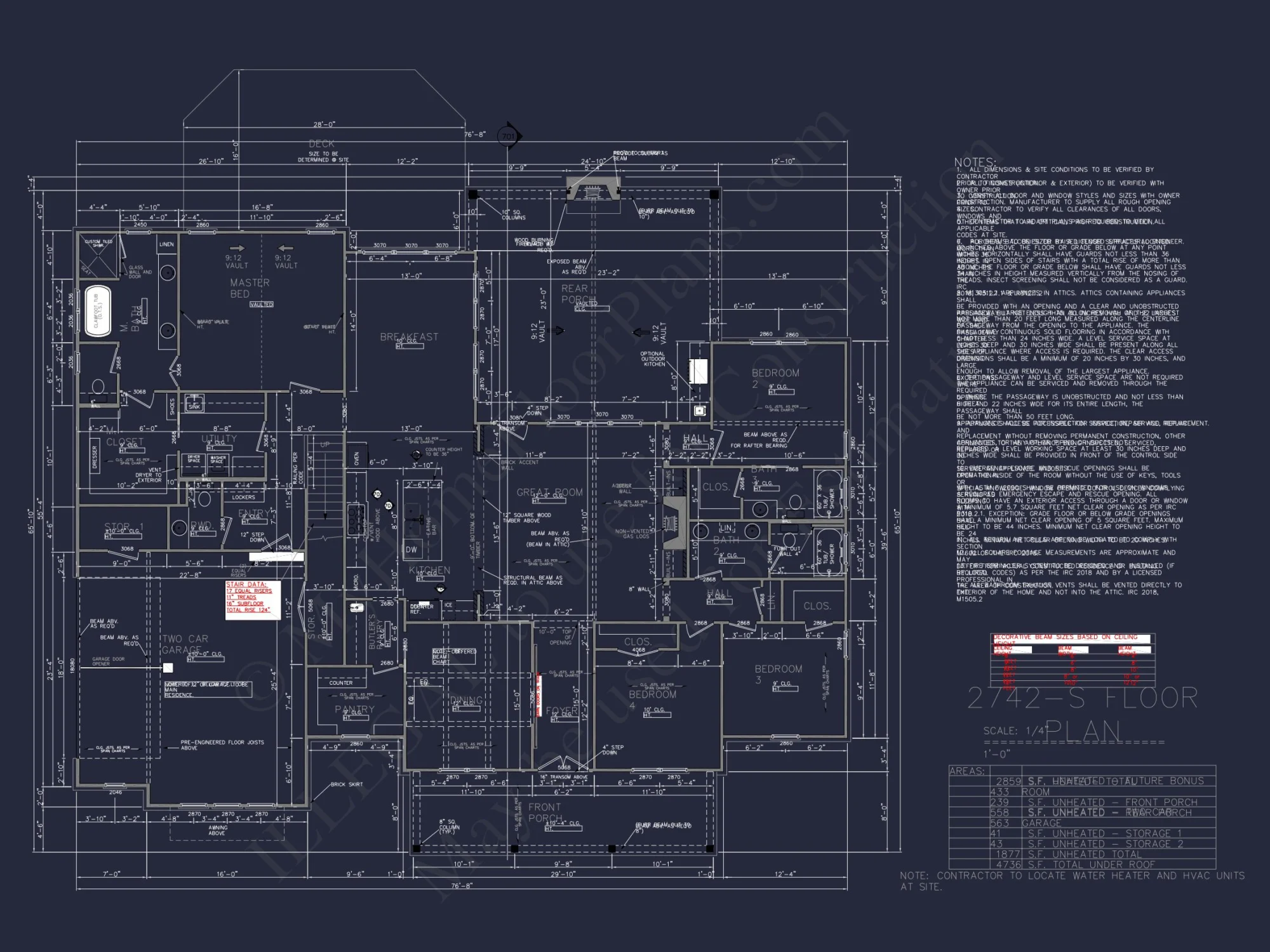 Stunning house Floor Plan with 4 Beds, 4 Baths & Bonus Room