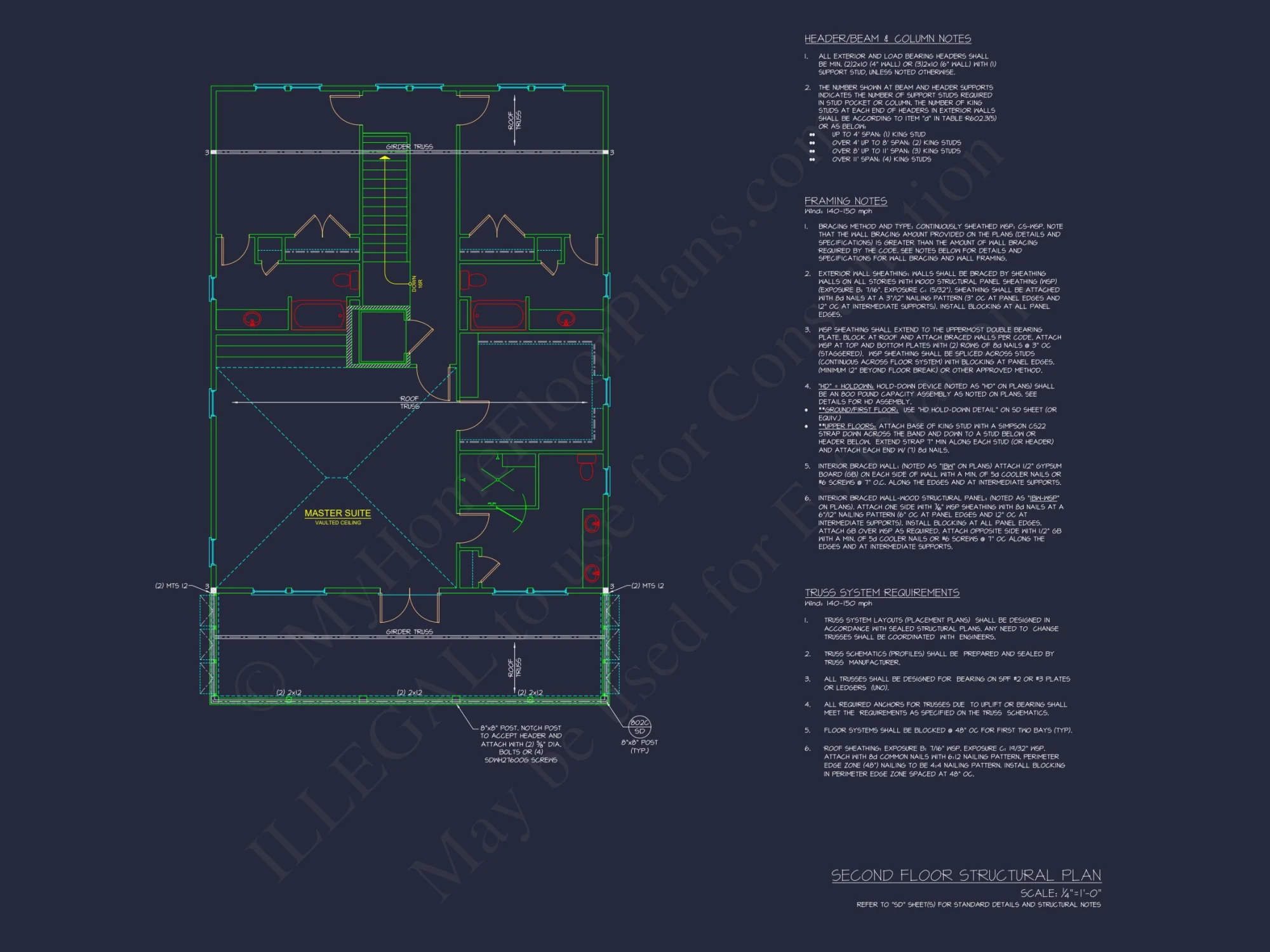 Luxury Beach house Plan with 4 Bedrooms, 3 Stories, CAD Designs