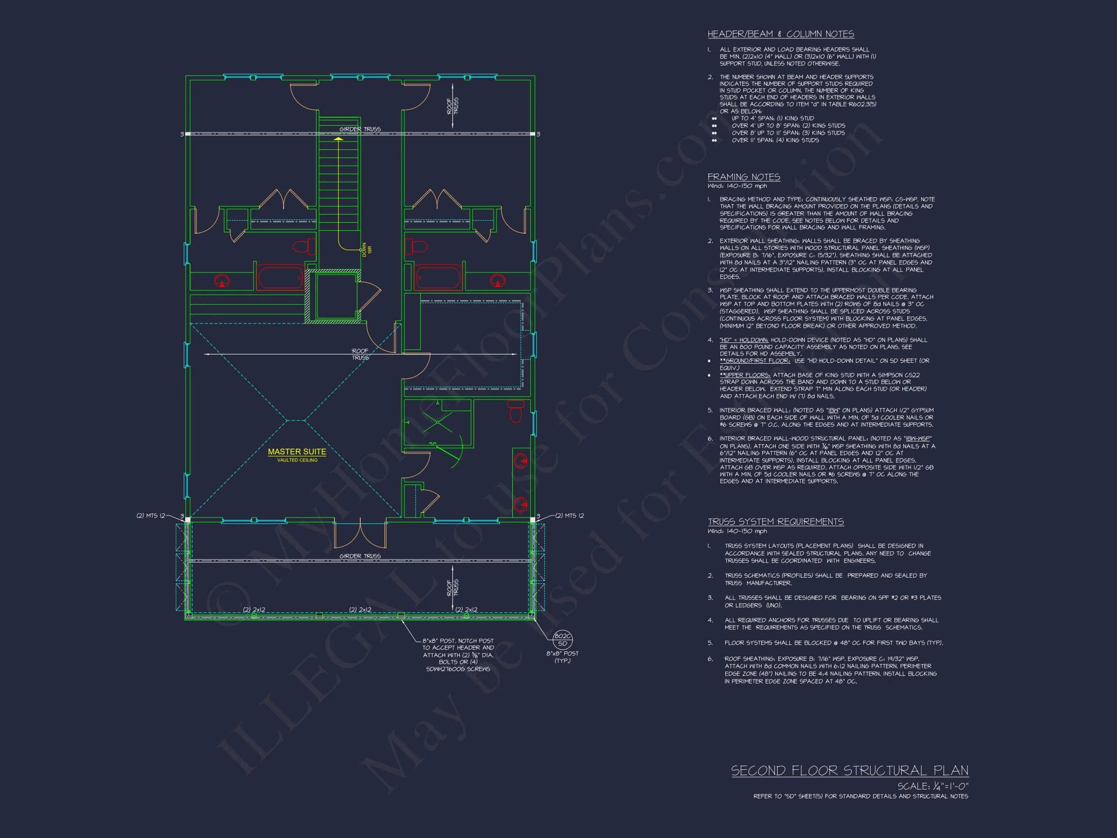 Luxury Beach house Plan with 4 Bedrooms, 3 Stories, CAD Designs