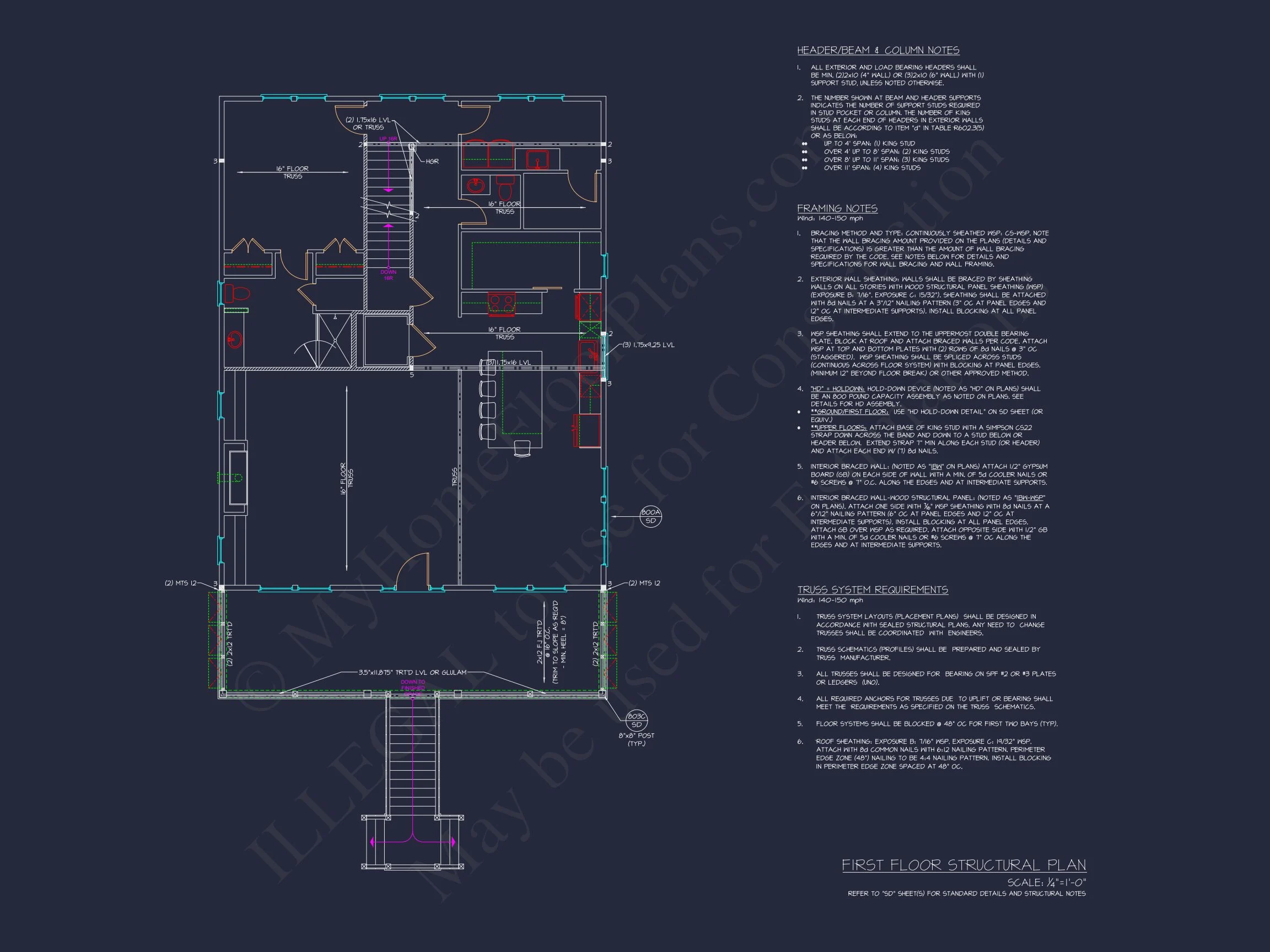 Luxury Beach house Plan with 4 Bedrooms, 3 Stories, CAD Designs