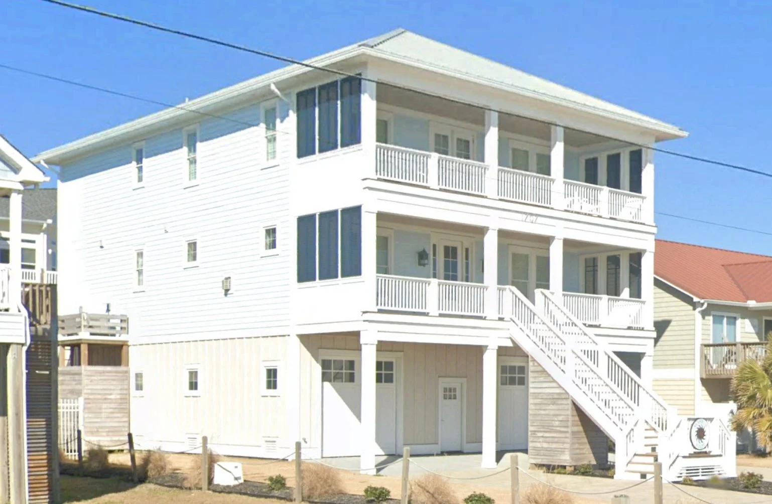 Luxury Beach house Plan with 4 Bedrooms, 3 Stories, CAD Designs