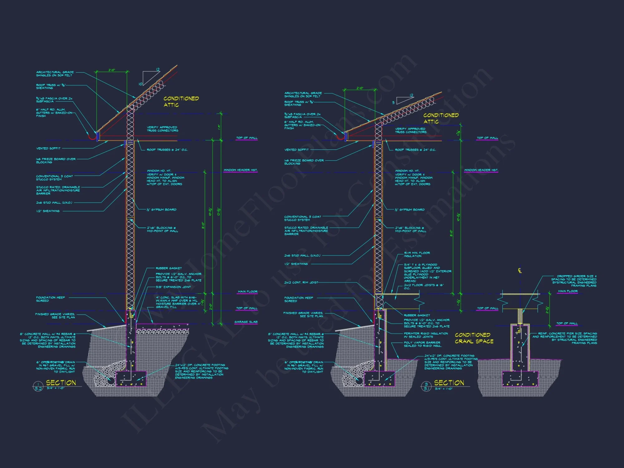 Elegant house Plan: Detailed Blueprint with CAD Architecture Designs