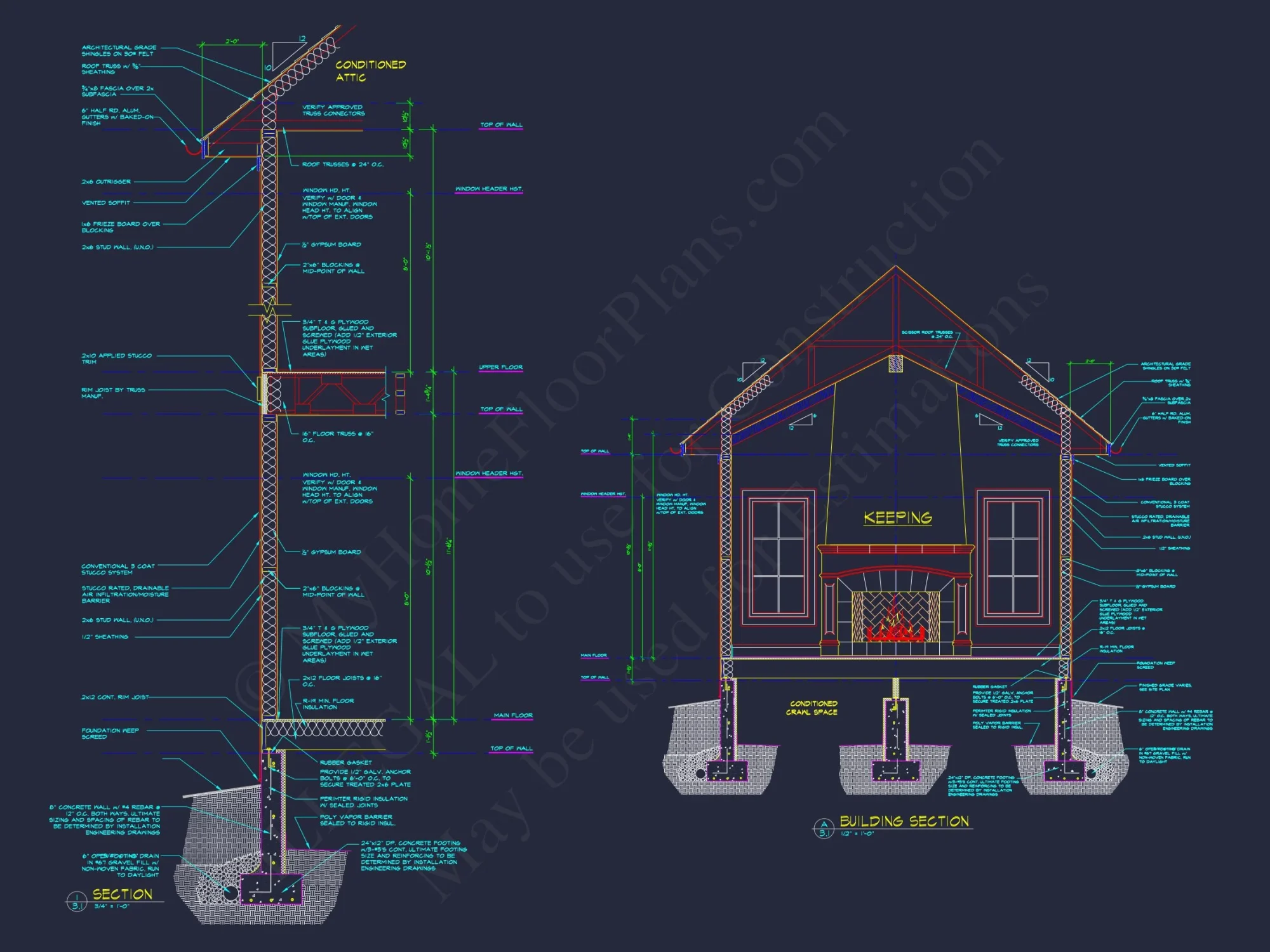 Elegant house Plan: Detailed Blueprint with CAD Architecture Designs