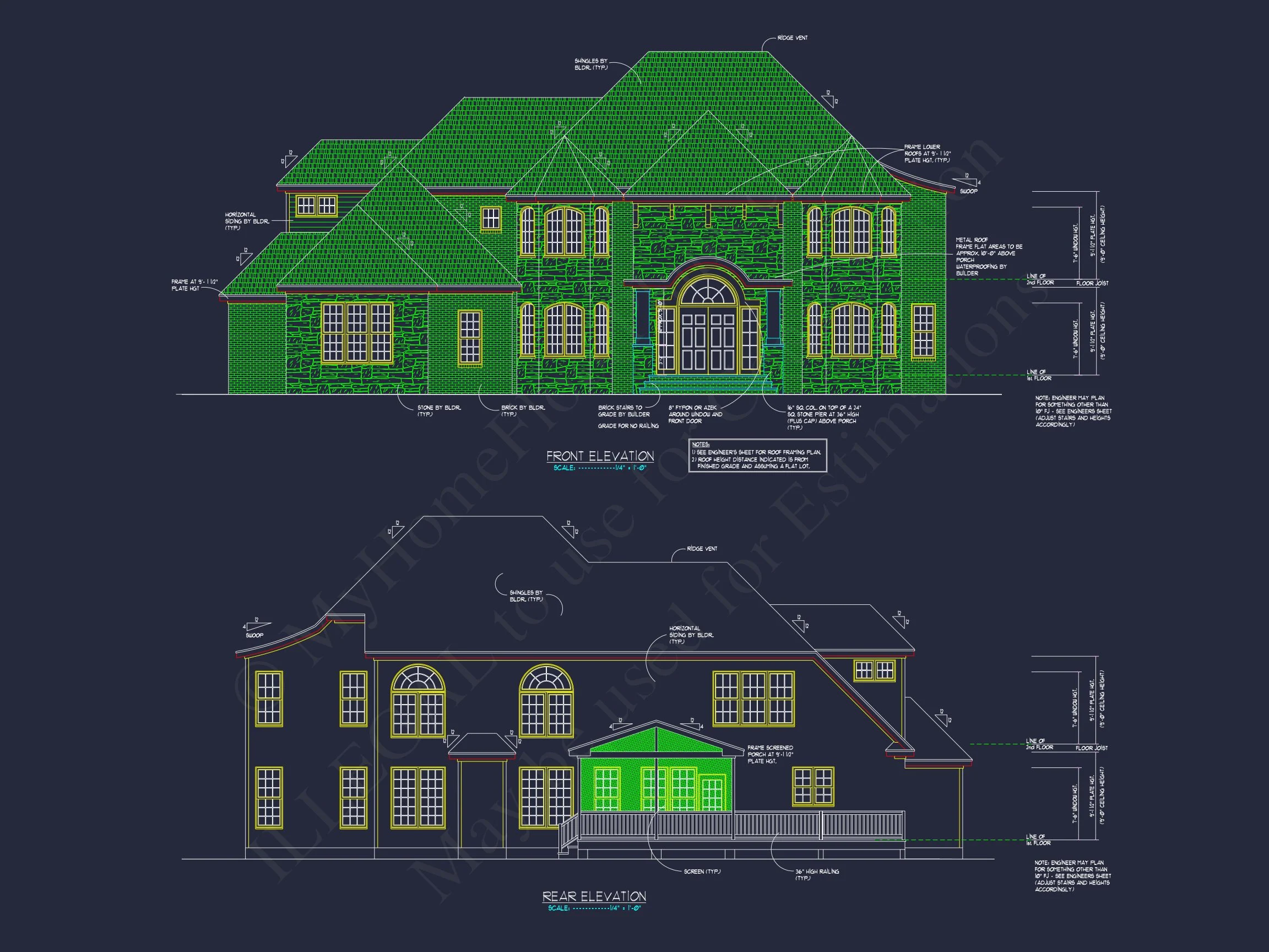 19-2214 HOUSE PLAN - Stunning House Plan with 2 Floors, CAD-Ready Designs Available 2 Stunning house Plan with 2 Floors, CAD-Ready Designs Available
