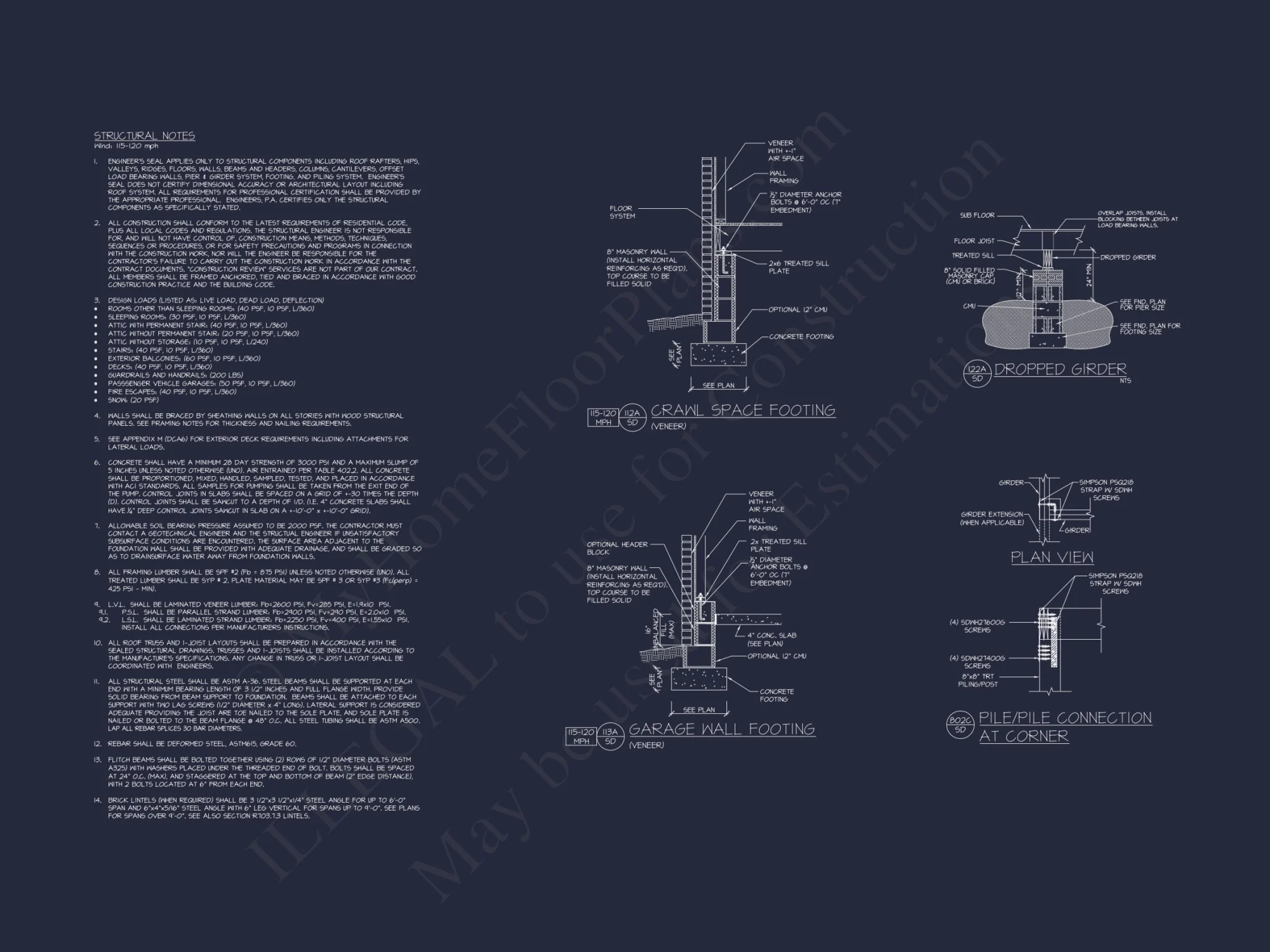 Architectural house Blueprint with CAD Designs & Floor Plans