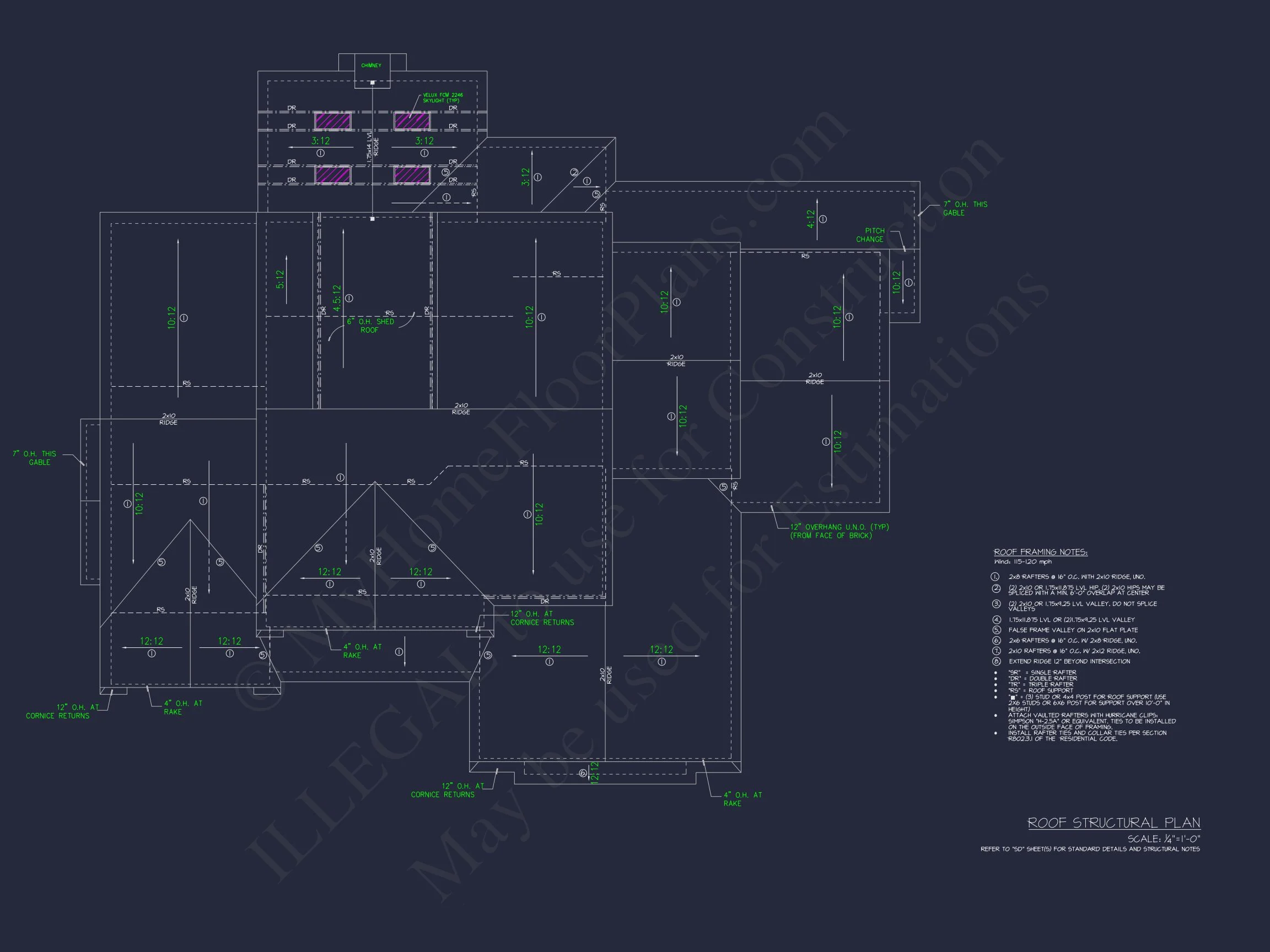 Architectural house Blueprint with CAD Designs & Floor Plans