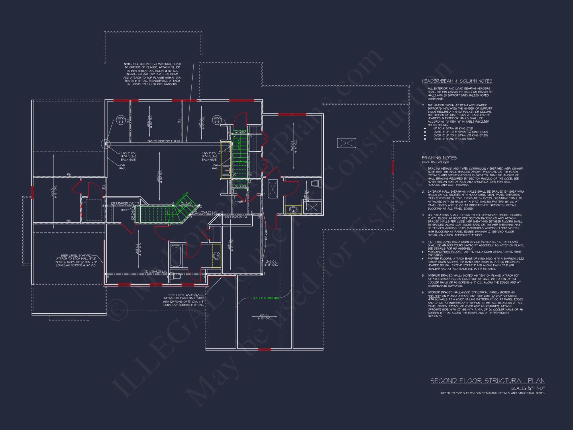 Architectural house Blueprint with CAD Designs & Floor Plans