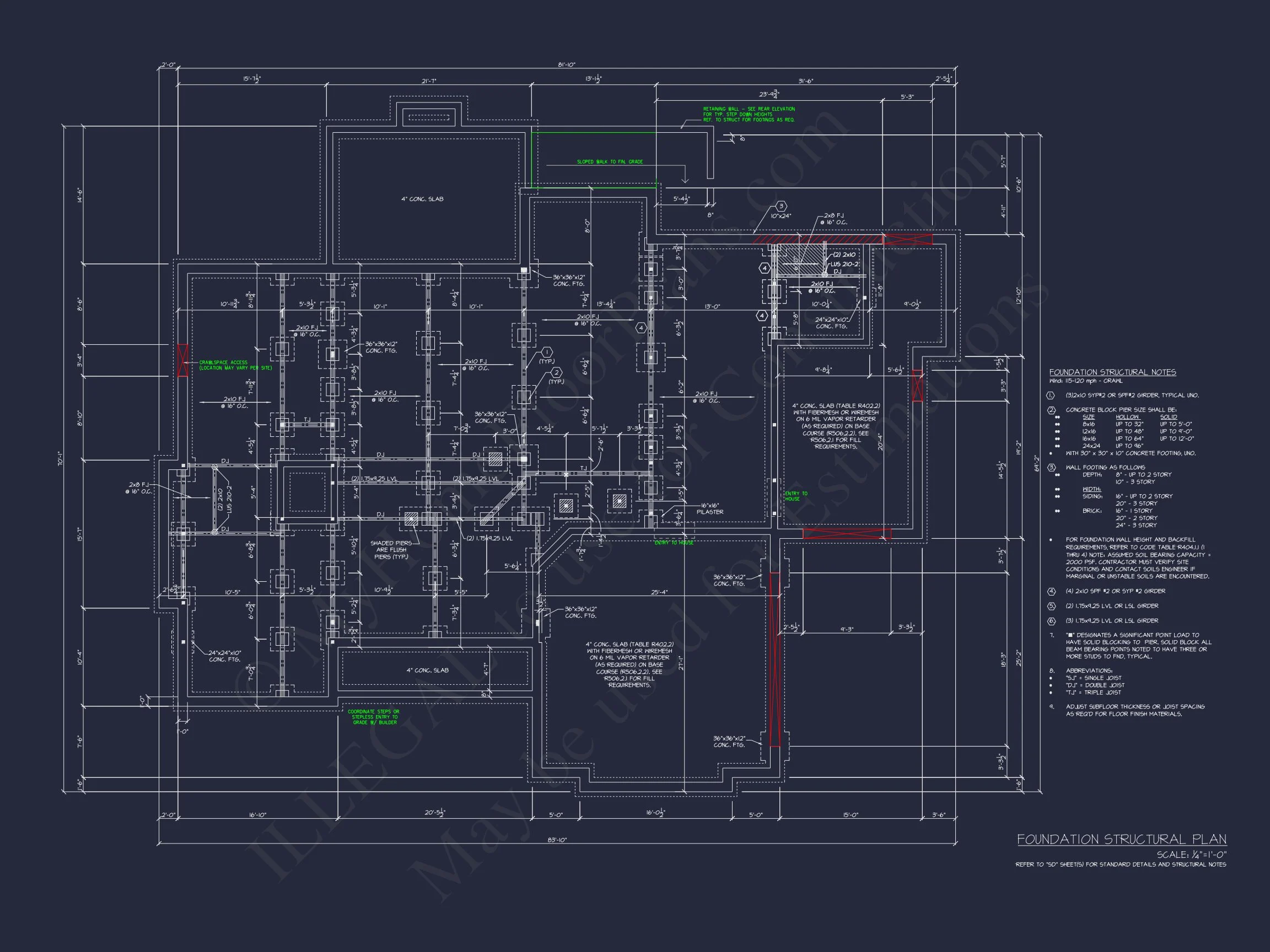 Architectural house Blueprint with CAD Designs & Floor Plans