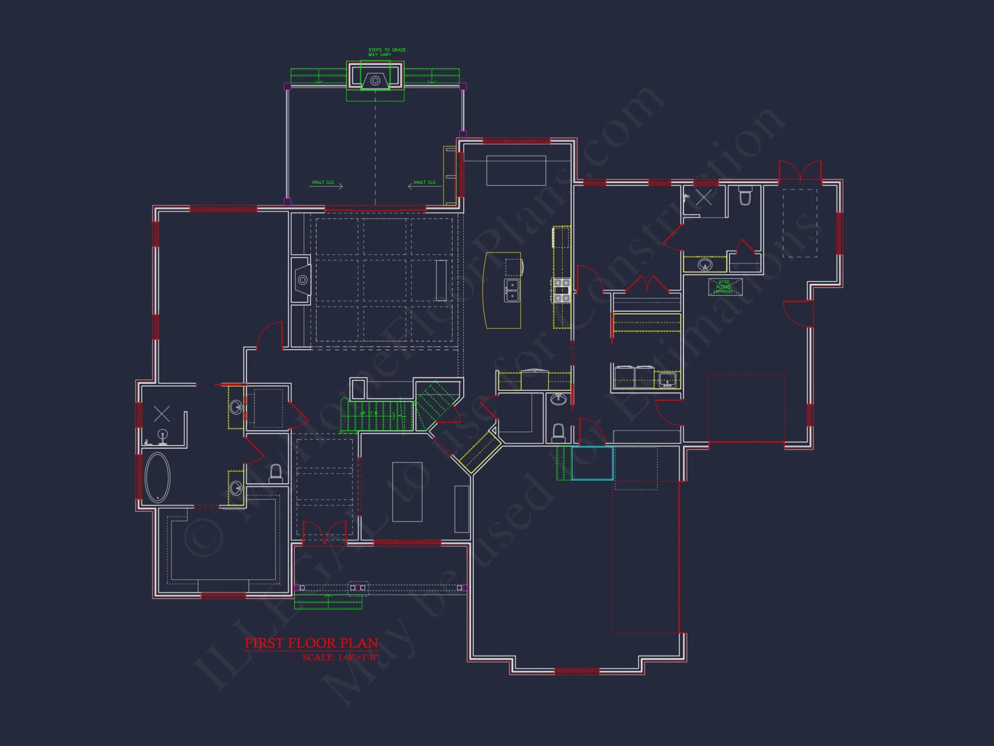 Architectural house Blueprint with CAD Designs & Floor Plans