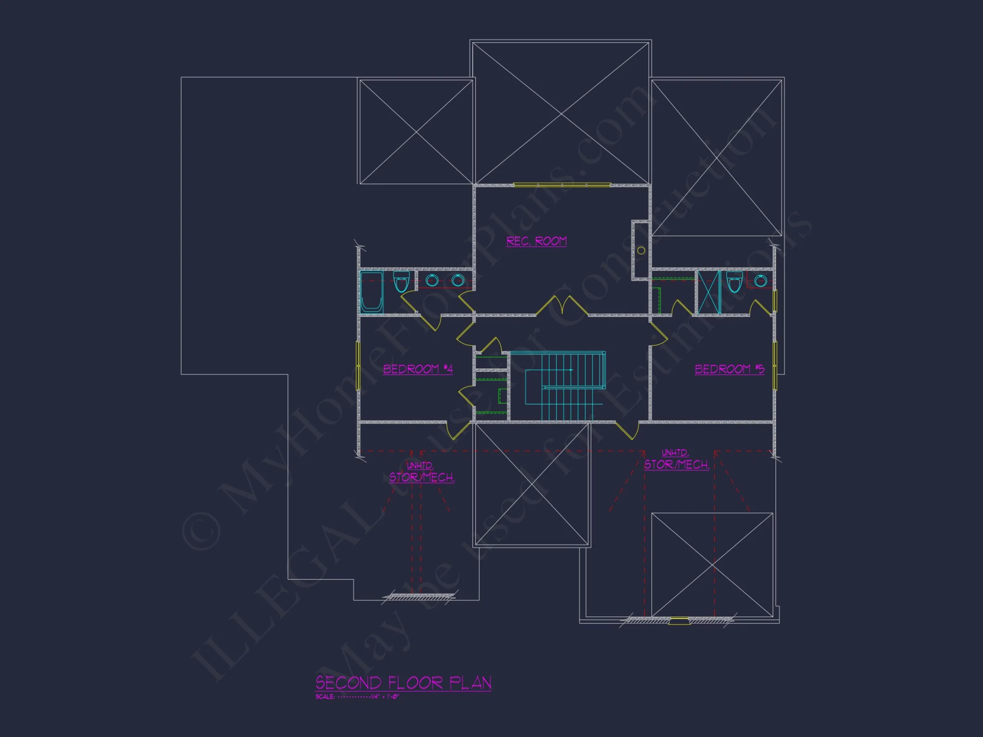 house Plan Floor Blueprint with CAD Architecture Designs