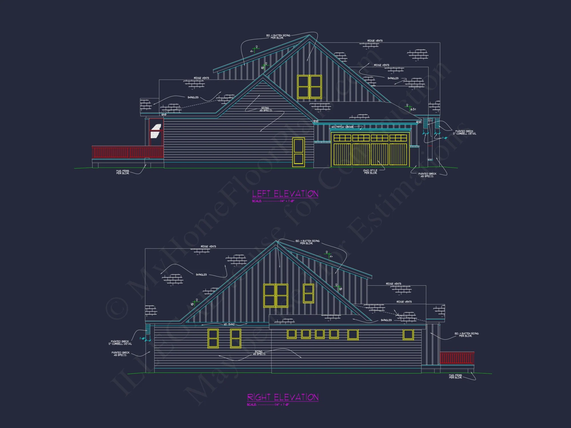 house Plan Floor Blueprint with CAD Architecture Designs