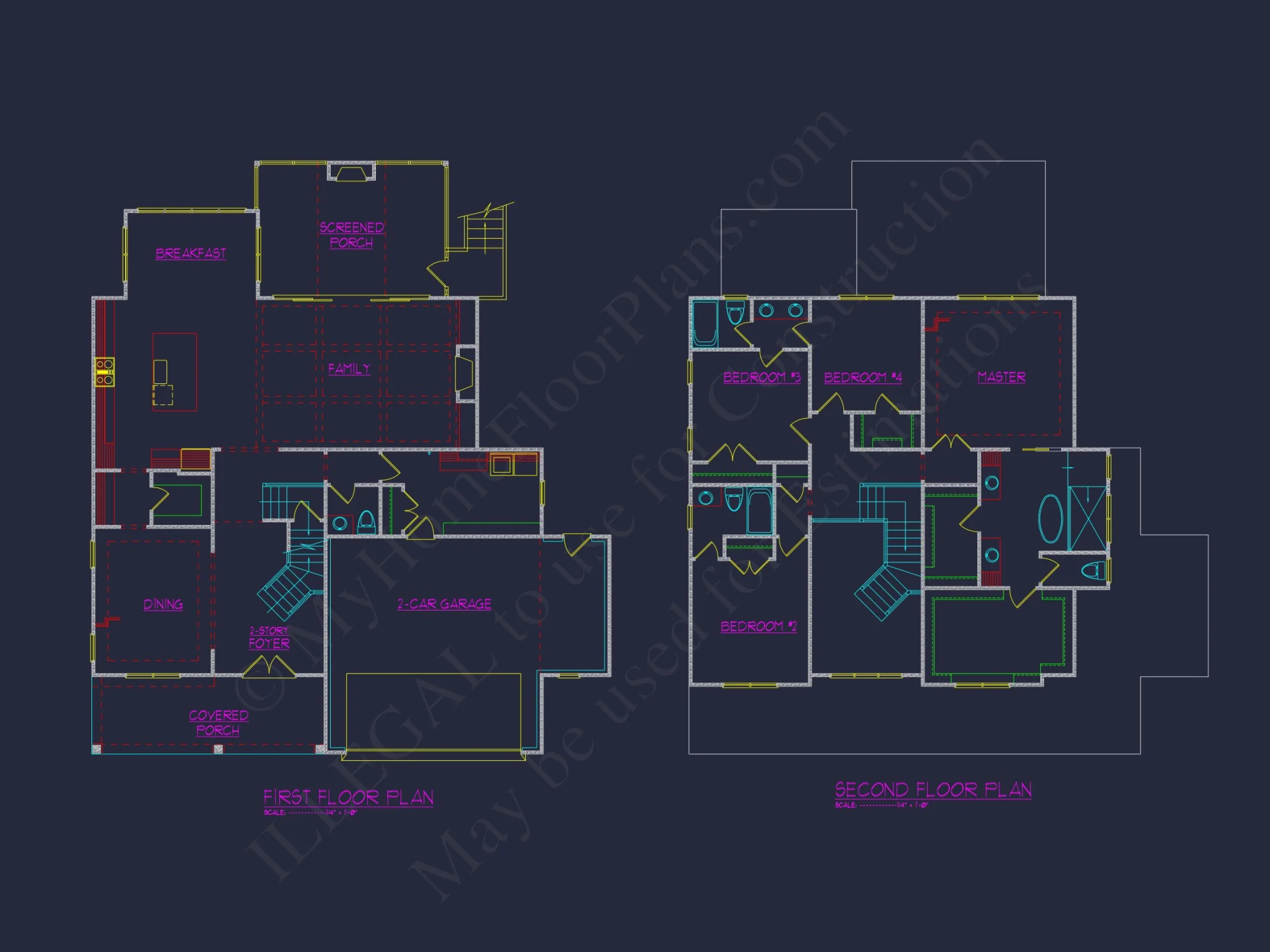 Modern Farmhouse house Plan with 3D CAD Architecture Design