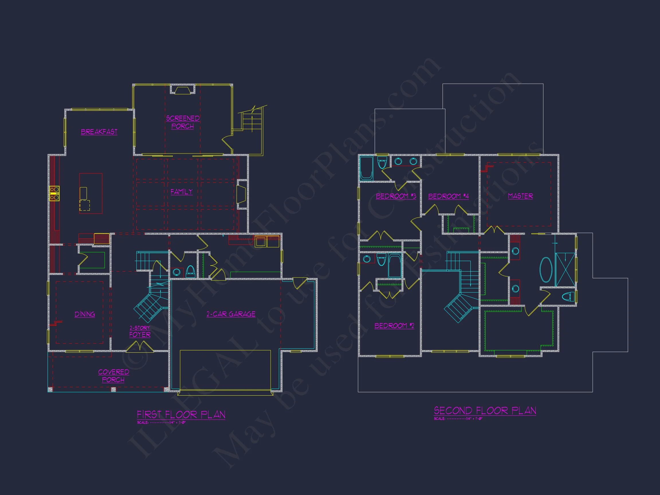 Modern Farmhouse house Plan with 3D CAD Architecture Design