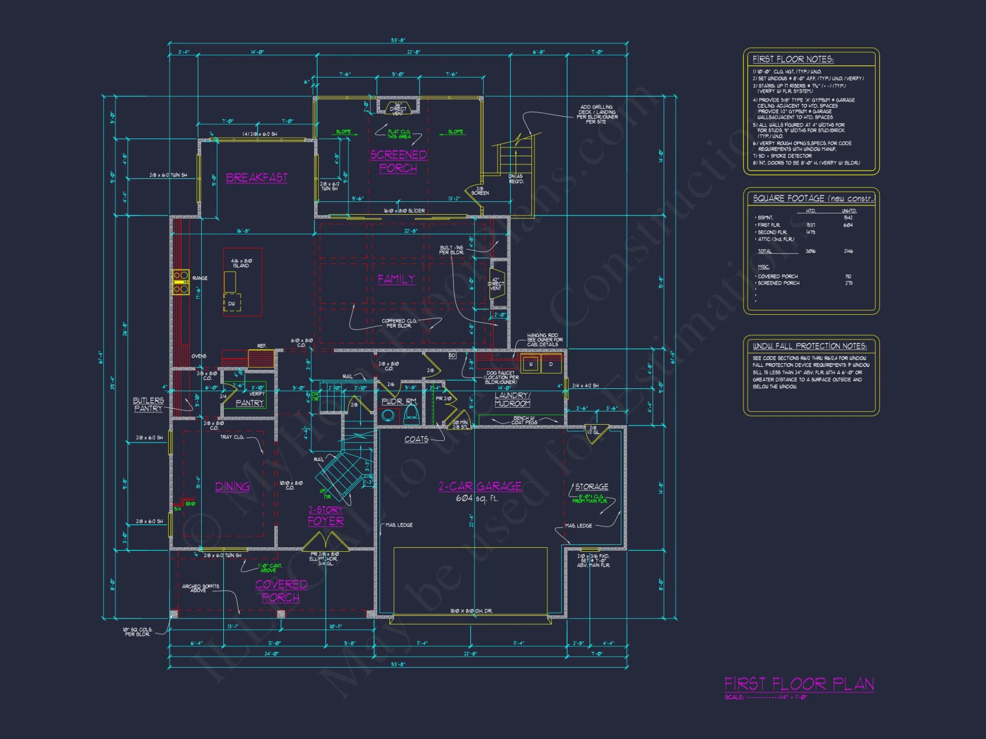 Modern Farmhouse house Plan with 3D CAD Architecture Design