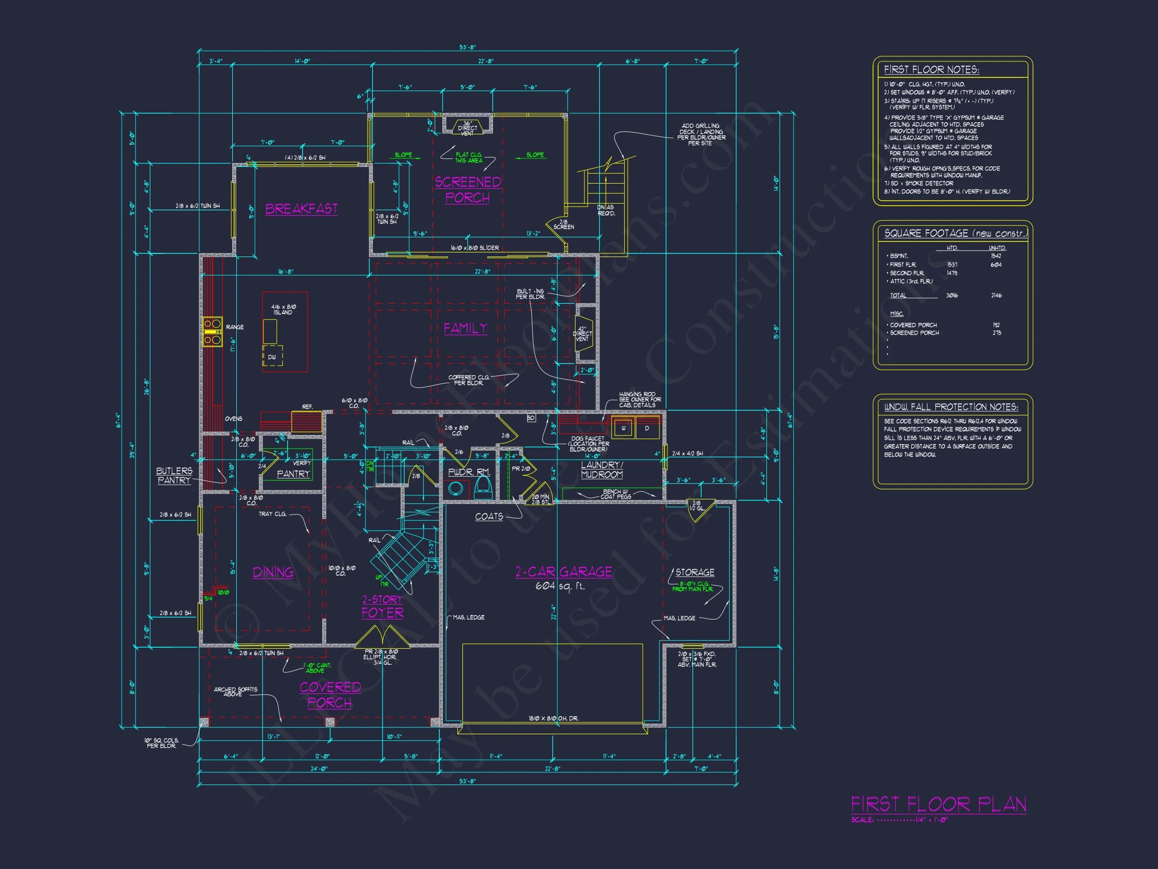 Modern Farmhouse house Plan with 3D CAD Architecture Design