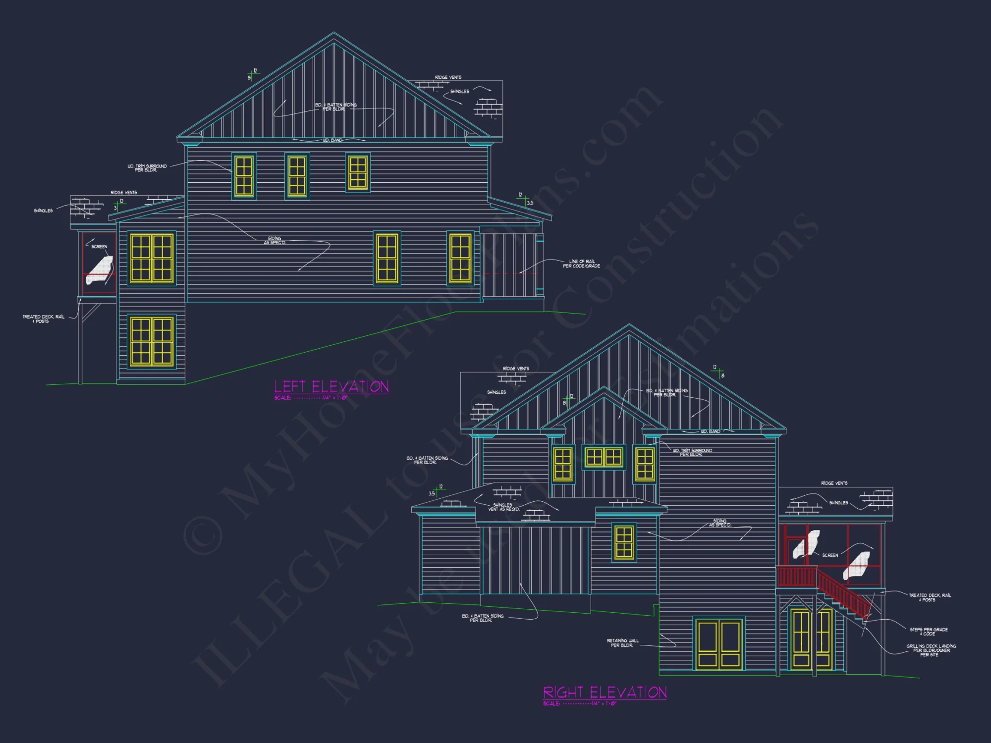 Modern Farmhouse house Plan with 3D CAD Architecture Design